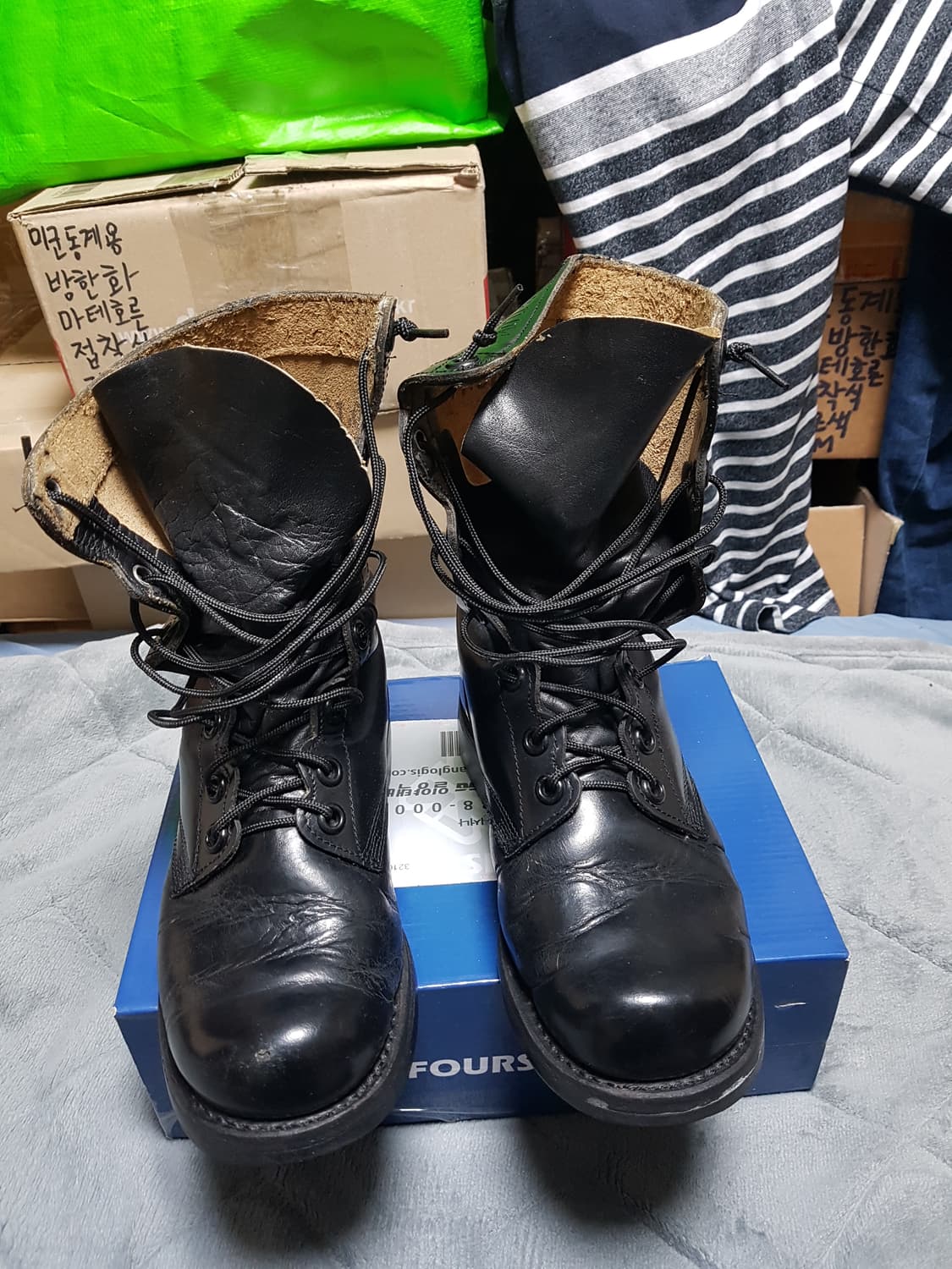 84년 장교용 구형 봉합화 전투화 군화 264W 11.0W 판매 상품이미지1