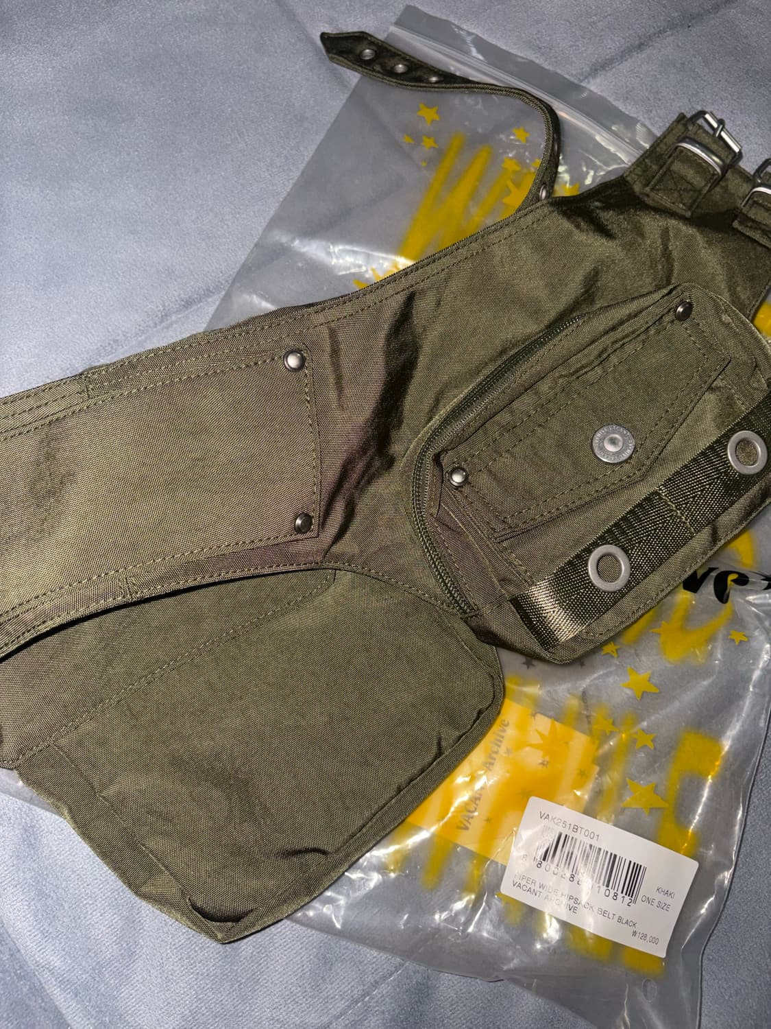 베이컨트 아카이브 파이퍼 와이드 힙색 벨트 (카키) 상품이미지4