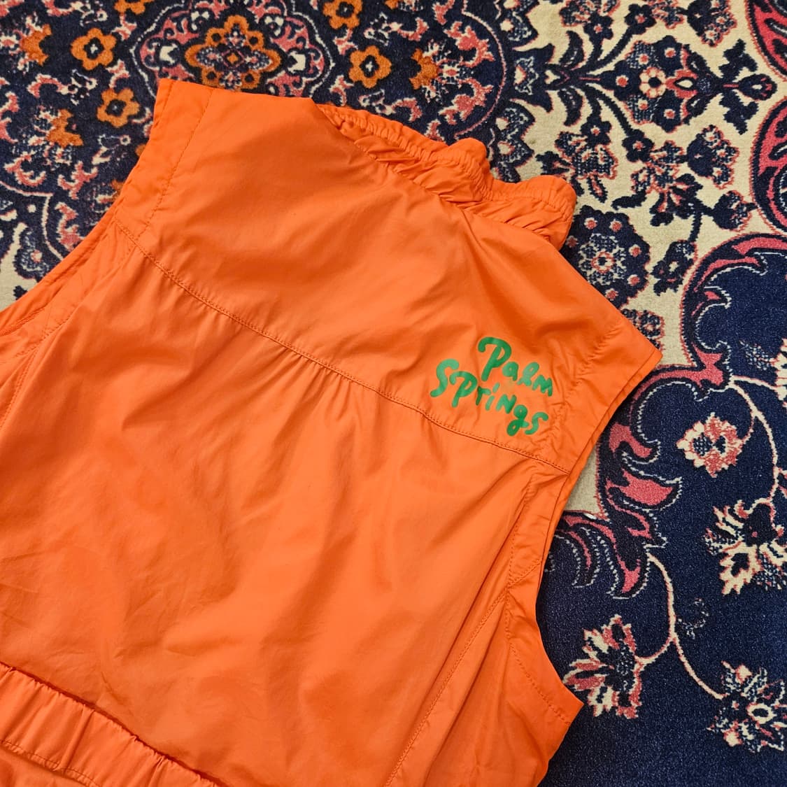 팜스프링스 벨트 셔링넥 집업 바람막이 베스트 상품이미지5