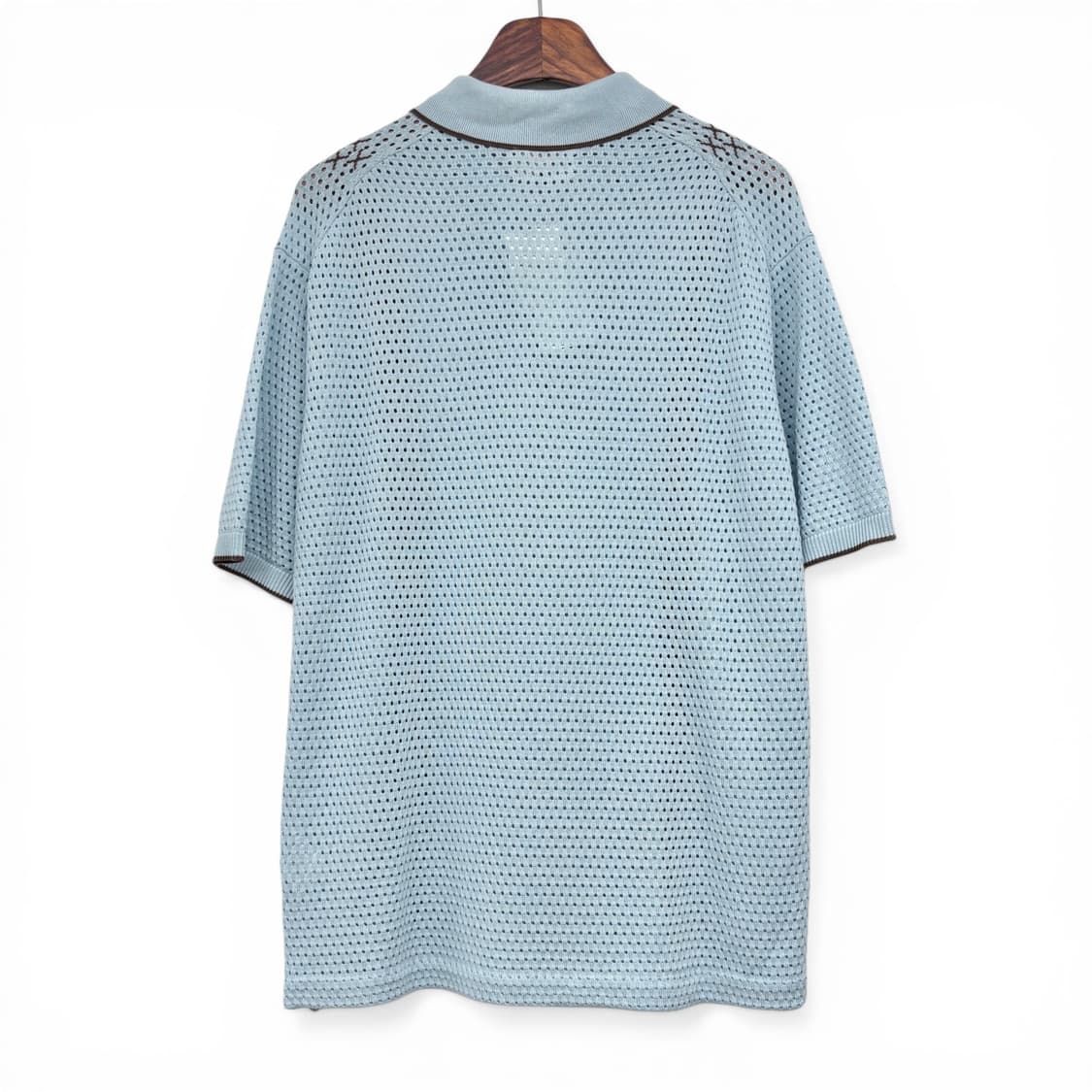 빔즈 플러스 니트 폴로 메쉬 스트라이프 셔츠 상품이미지2