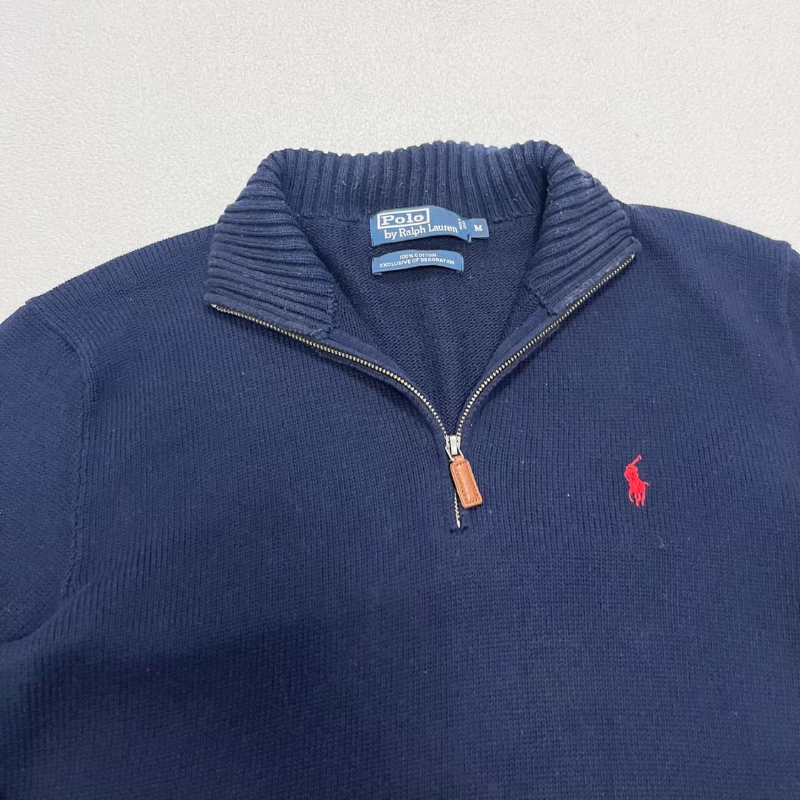 Polo Ralph Lauren navy half-zip knit 상품이미지5