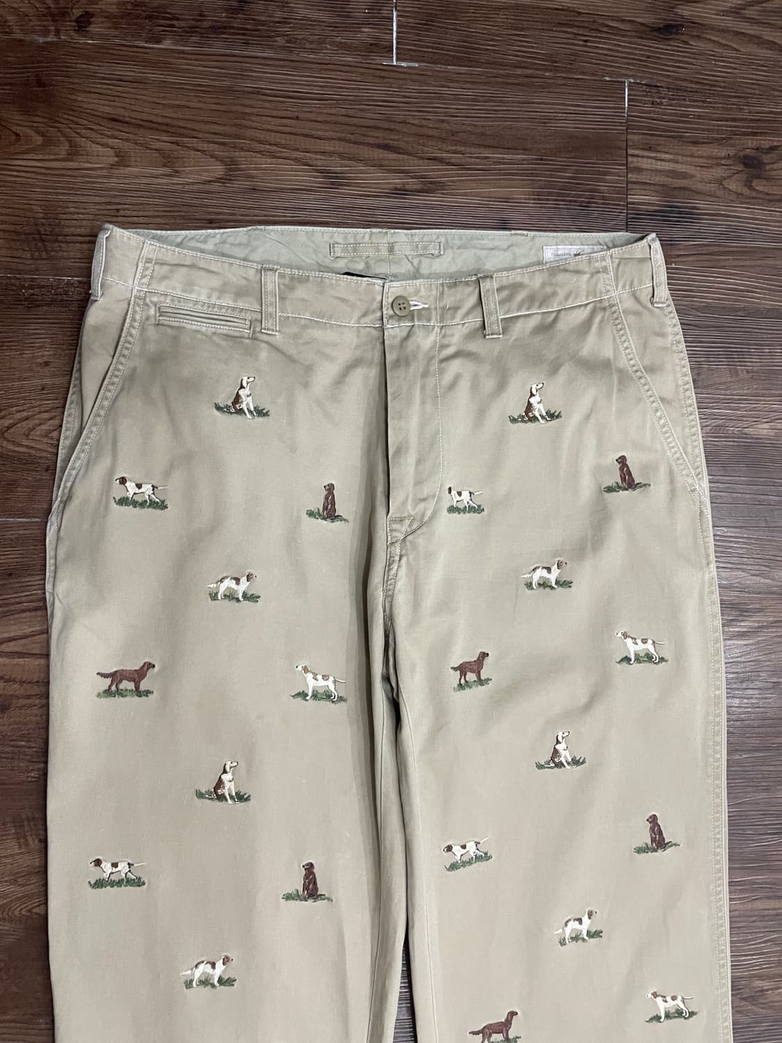 폴로 랄프로렌 도그 강아지 자수 치노 팬츠 베이지 상품이미지2