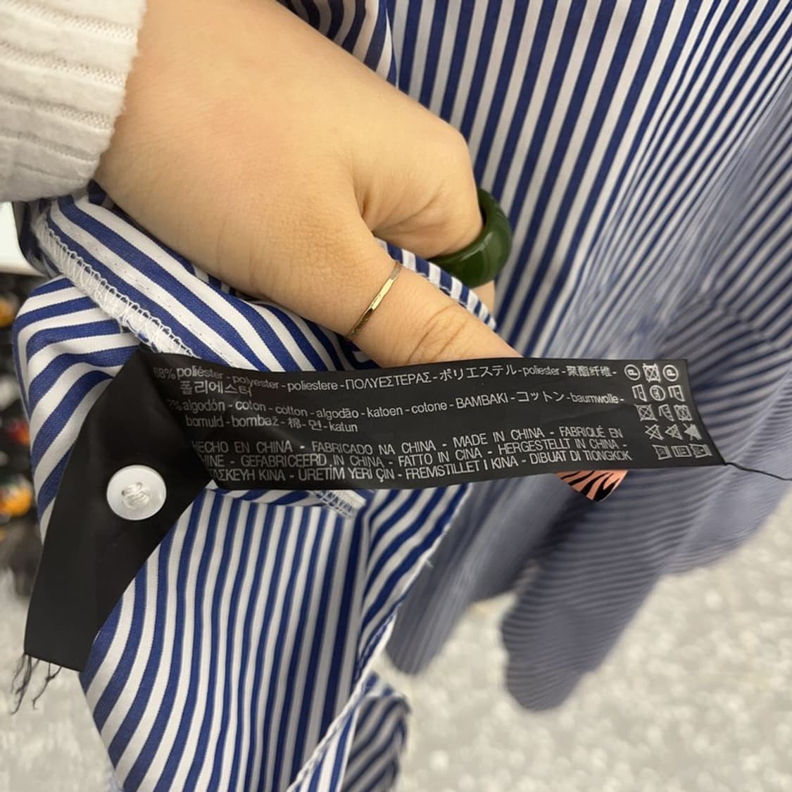 자라 언발 페어리 드레스 셔츠 블라우스 M C08201 상품이미지6