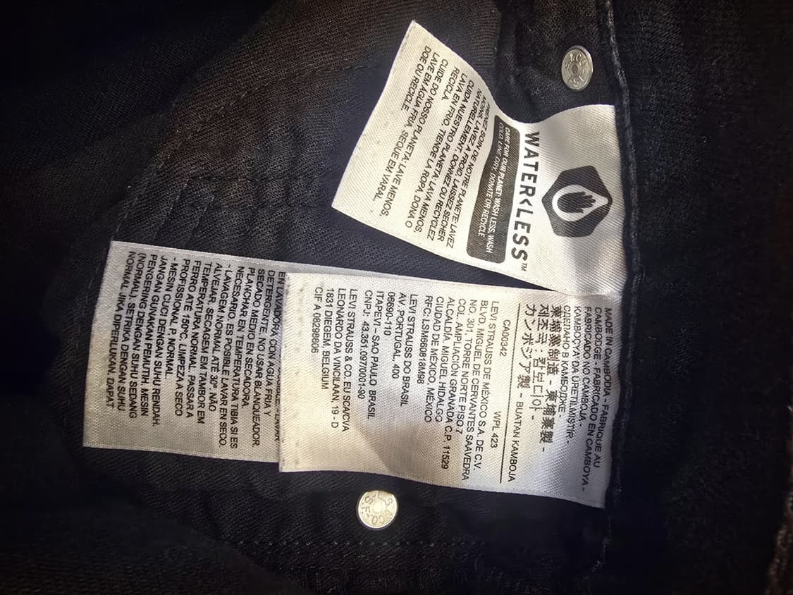 리바이스 511(Levi's 511)빈티지 블랙데님팬츠 상품이미지6