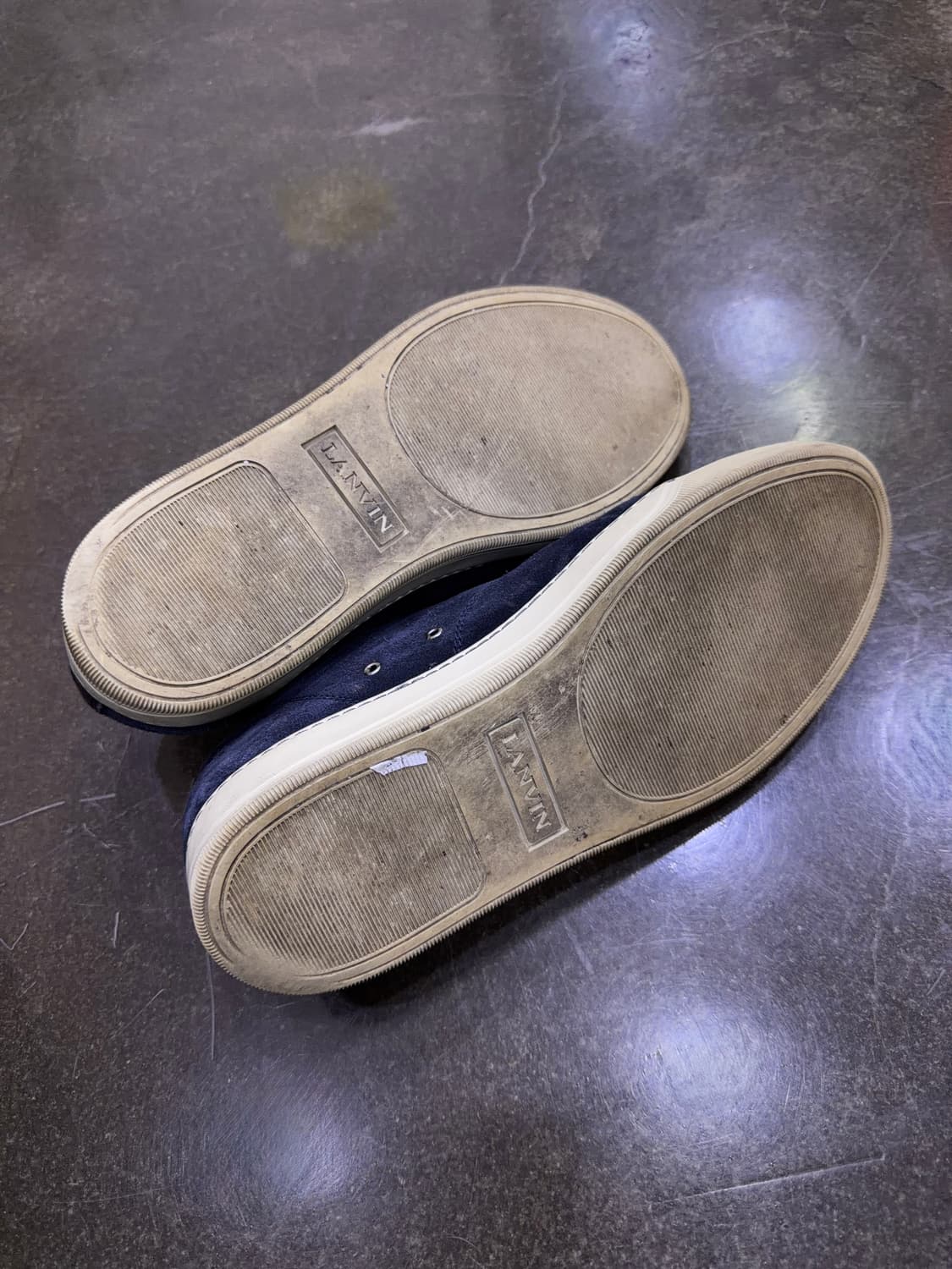 랑방 벨루어 스웨이드 스니커즈 네이비 블랙 6 사이즈 250 상품이미지8