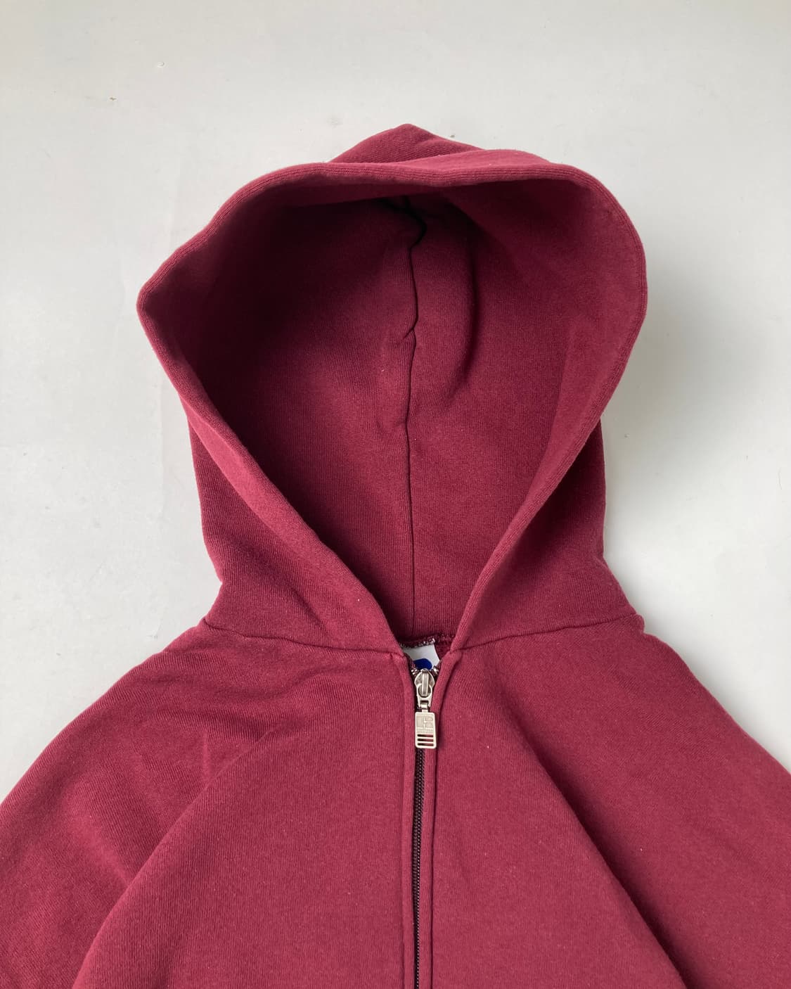 90s Russell Zip Up Hoodie (burgundy) 상품이미지6
