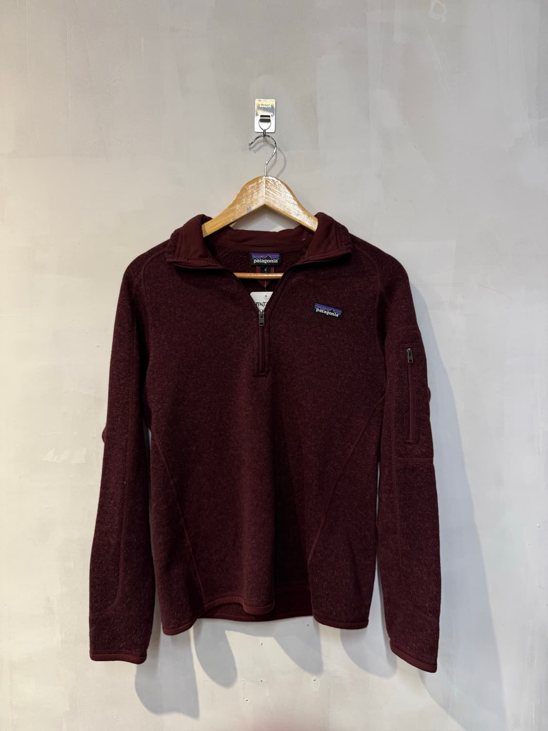 파타고니아 버건디 플리스 하프집업 상품이미지1