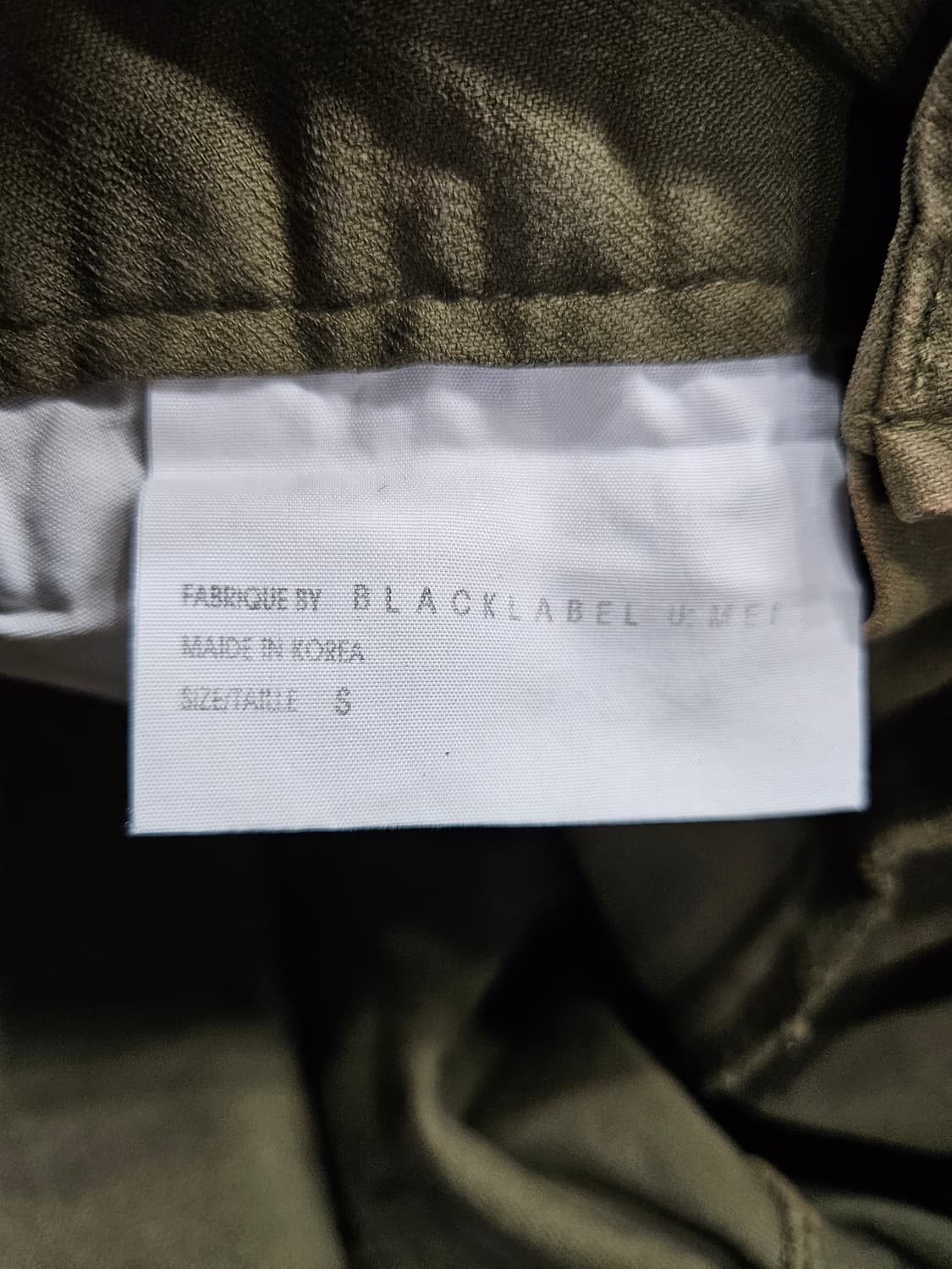 블랙 라벨 카키 남성 슬림핏 허리 29~30 카고팬츠  상품이미지9