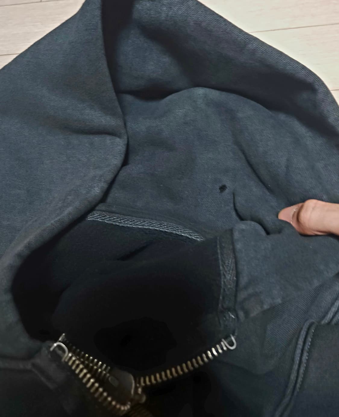 (1) 블라인드파일즈 후드집업 블랙 상품이미지6