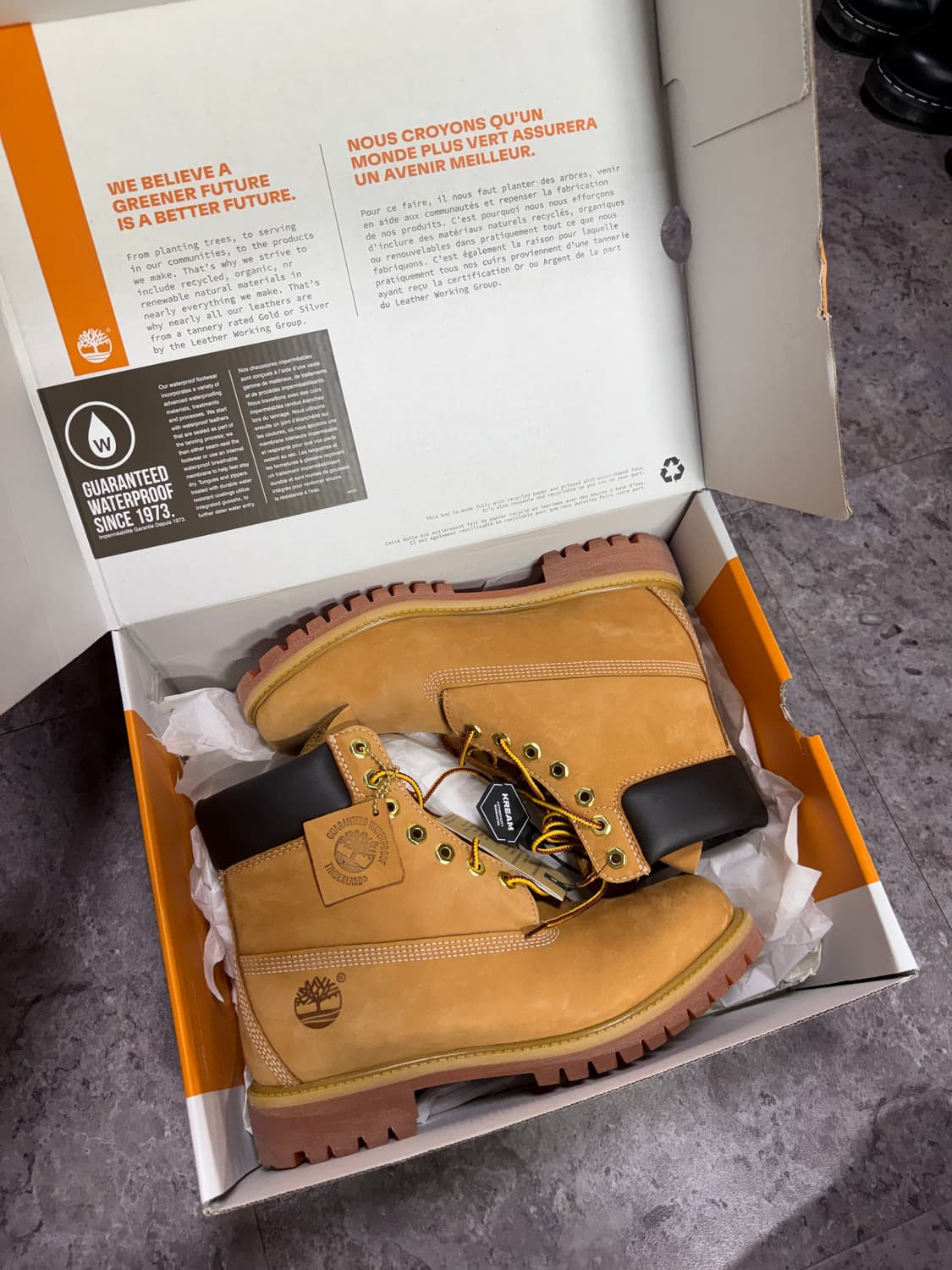 팀버랜드 6인치 프리미엄 265 새제품 풀박스 크림 상품이미지1