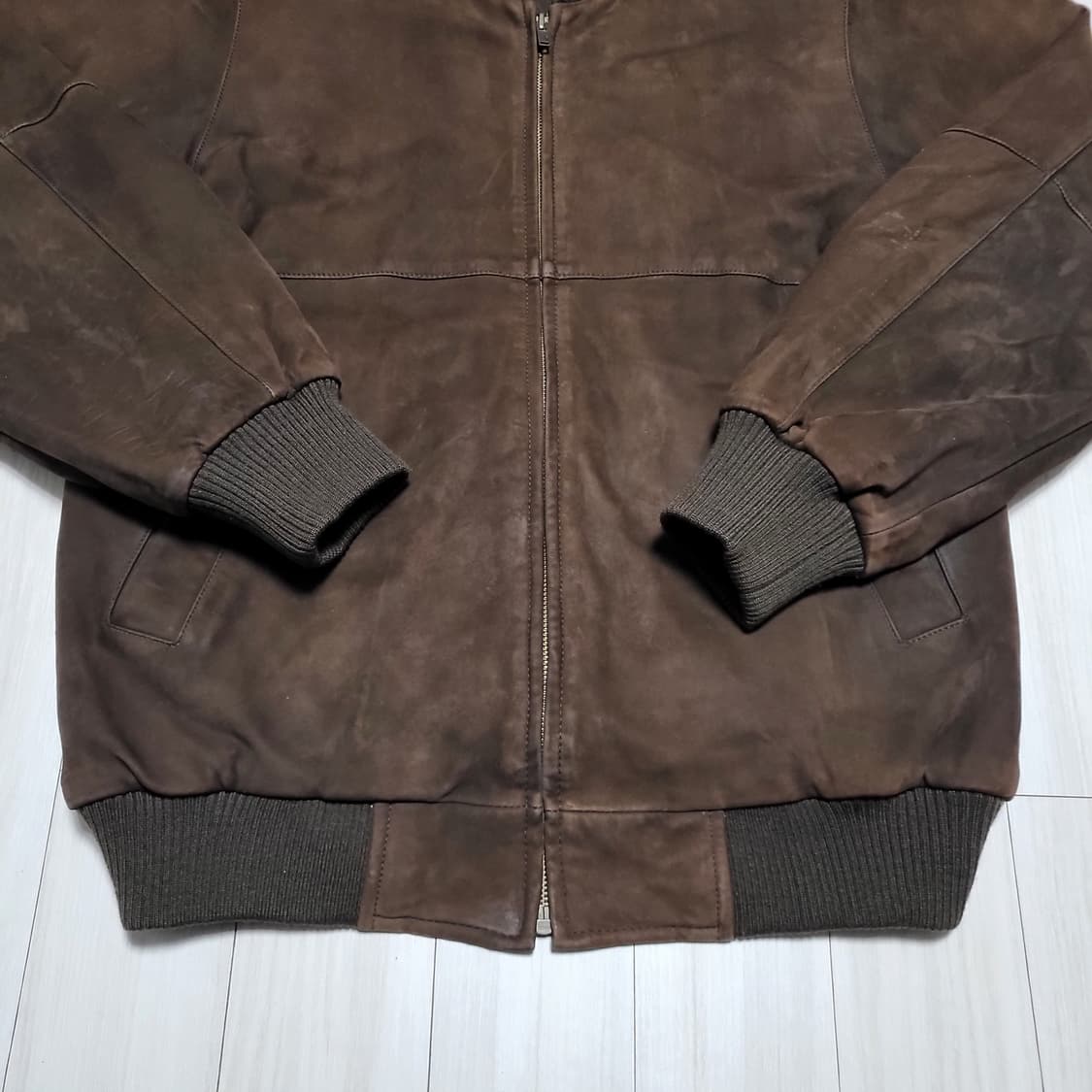 (L) 90s 라코스테 양가죽 스웨이드 봄버자켓 상품이미지7