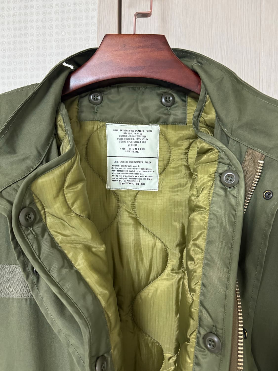 Gizemo 기제모 M65 파카+내피 새상품 m 상품이미지4