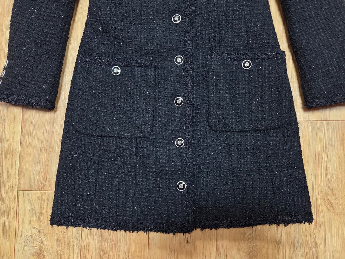 룩캐스트(LOOKCAST) 라일리 트리밍 트위드원피스 44-55 새상품 상품이미지7