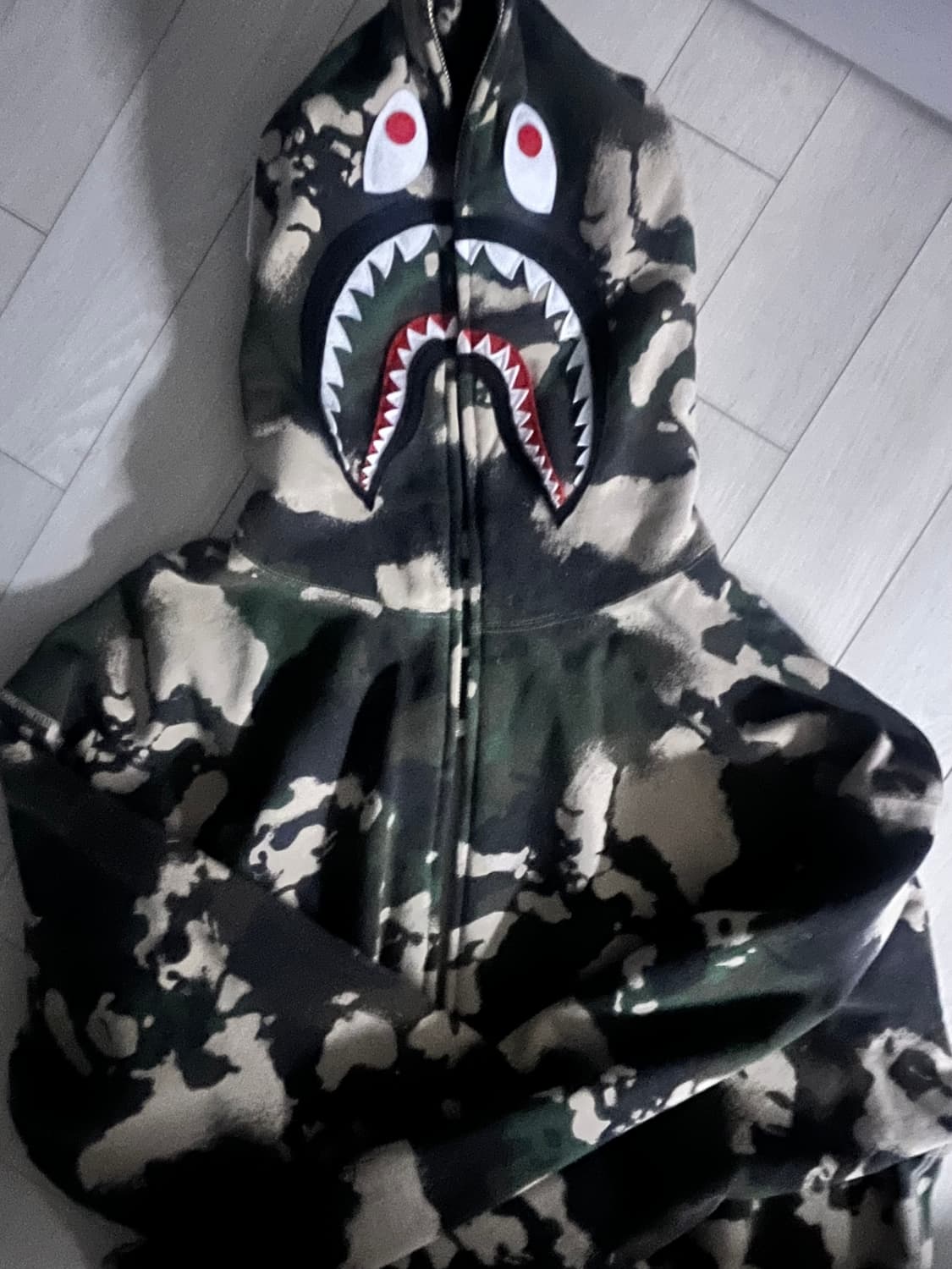 베이프 맵 카모 샤크후드 판매/교신 상품이미지3