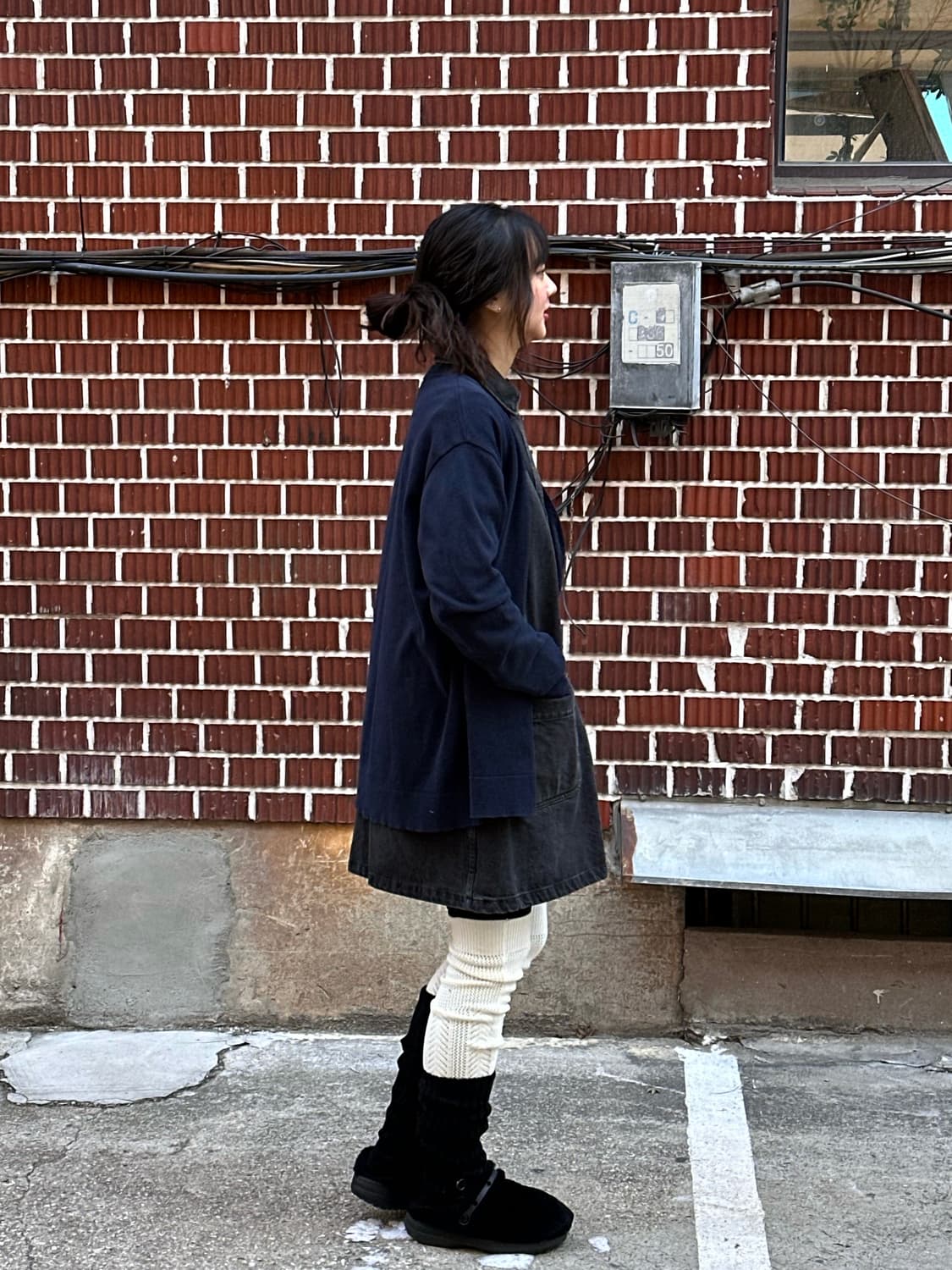 지방시 코트 폴로 가디건 아페쎄 흑청 원피스 코디 상품이미지5