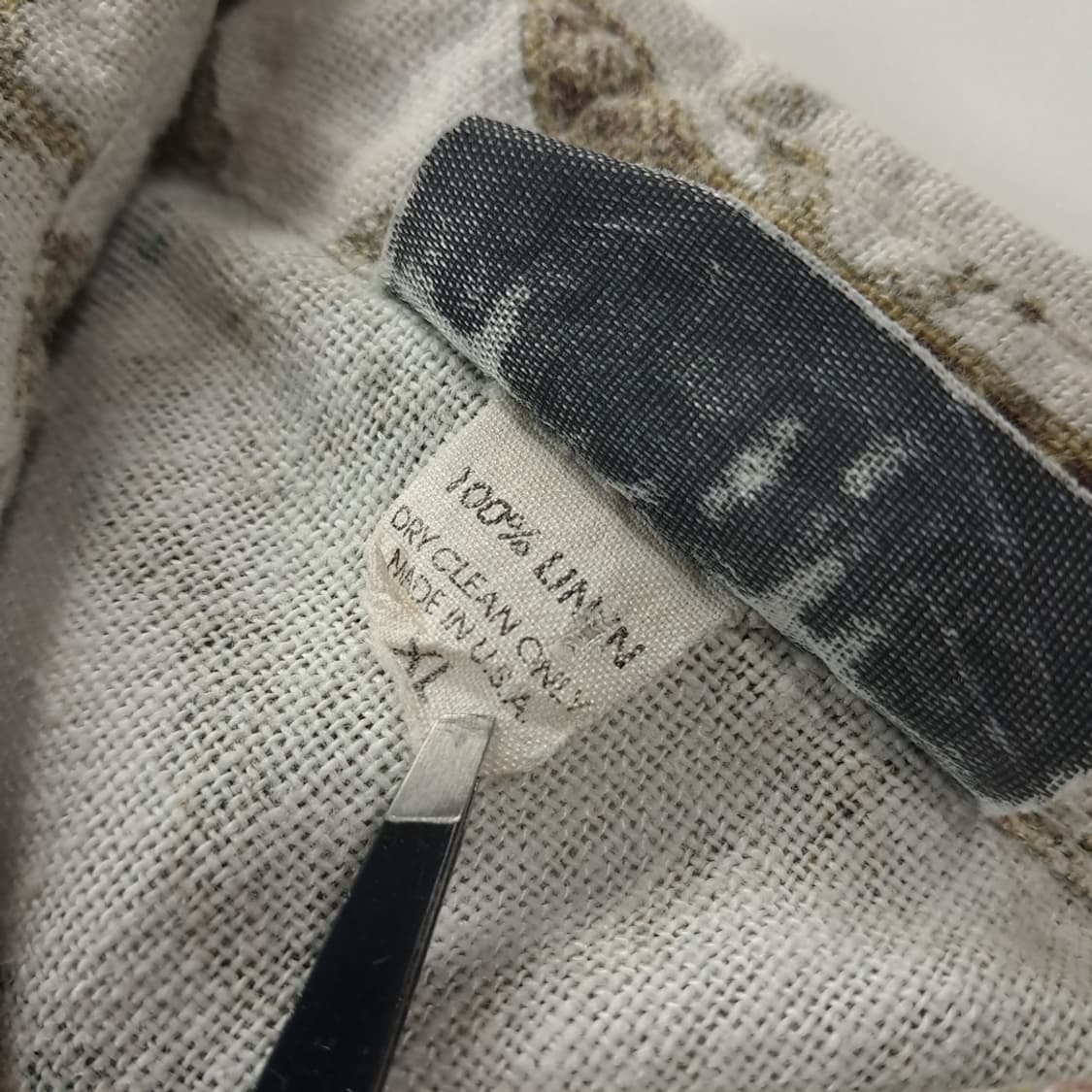 CK998 XL 베이스캠프 90s 미국판 린넨 반팔 셔츠 남방 상품이미지7