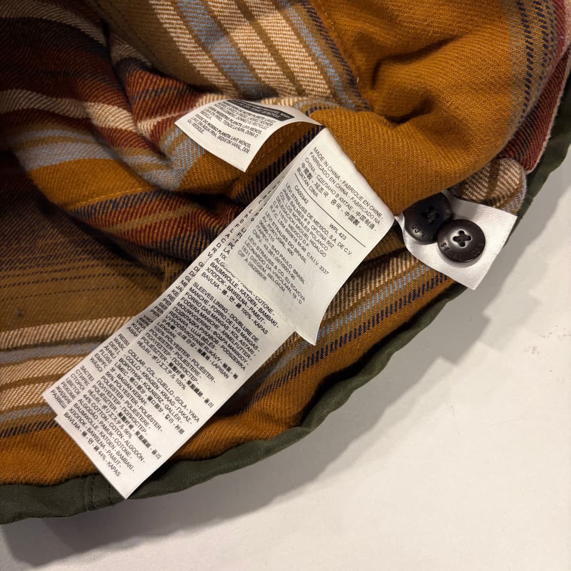 [S] 리바이스 코듀로이 카라 왁스 워크 자켓 그린 D793 상품이미지7