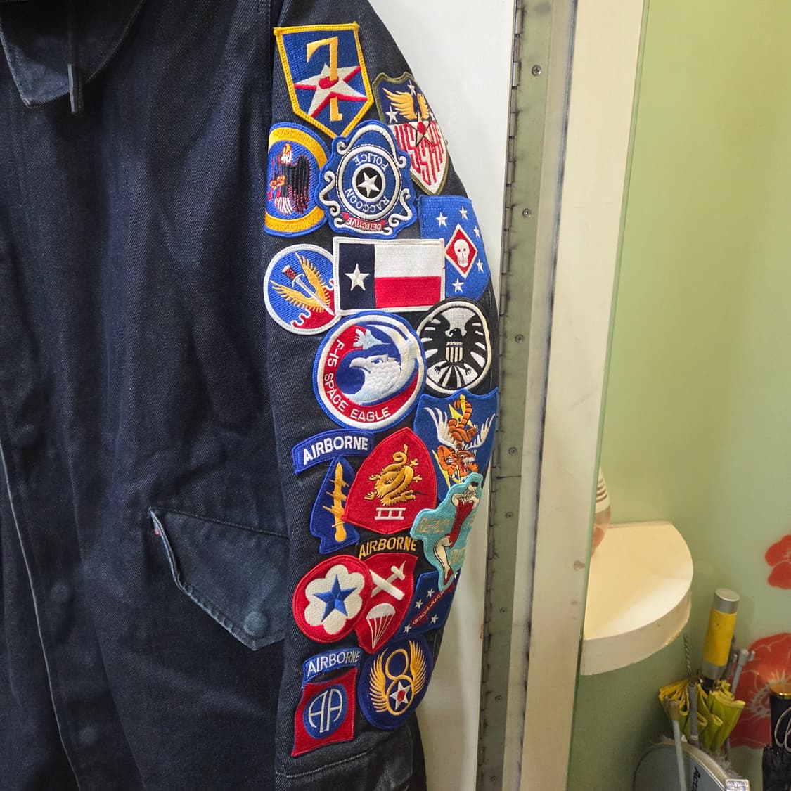 레디메이드 데님 페치워크 야상 자켓 상품이미지4