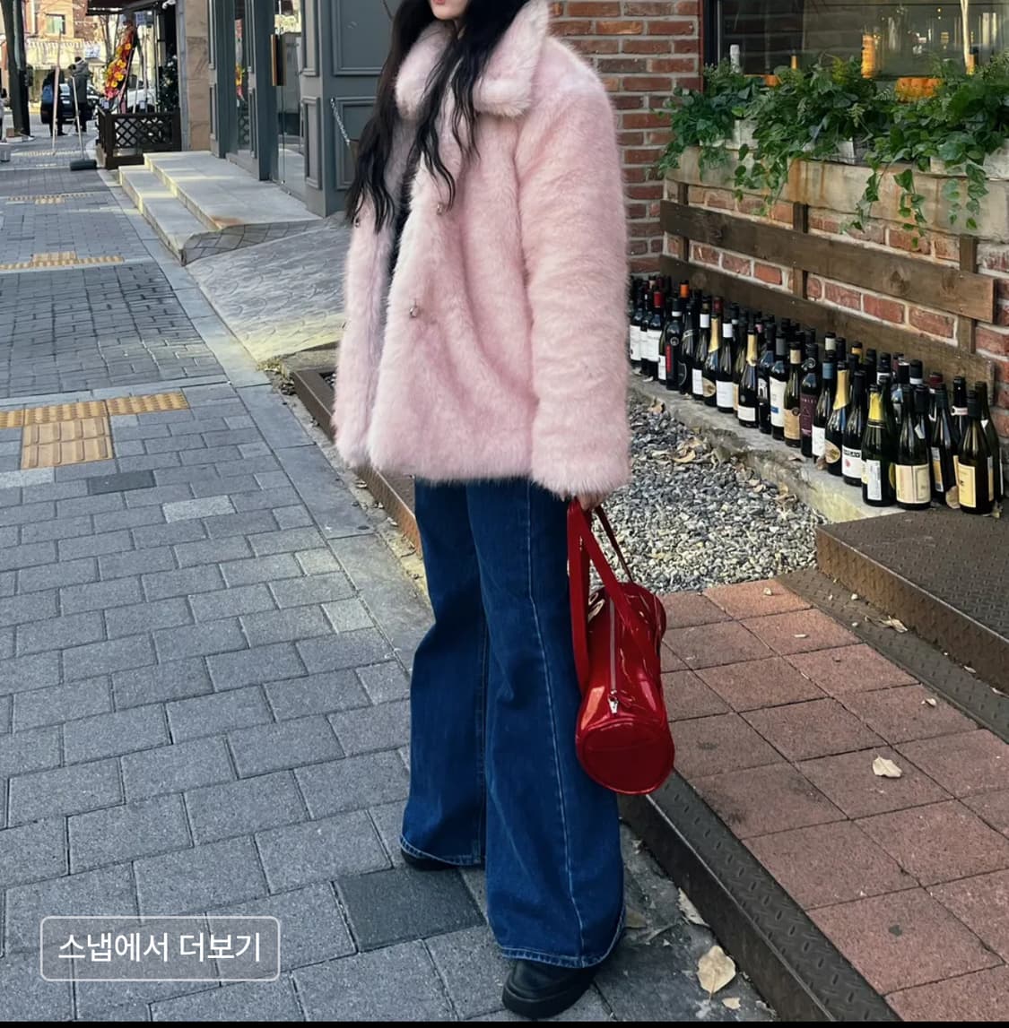 일리고 핑크 퍼자켓 상품이미지2