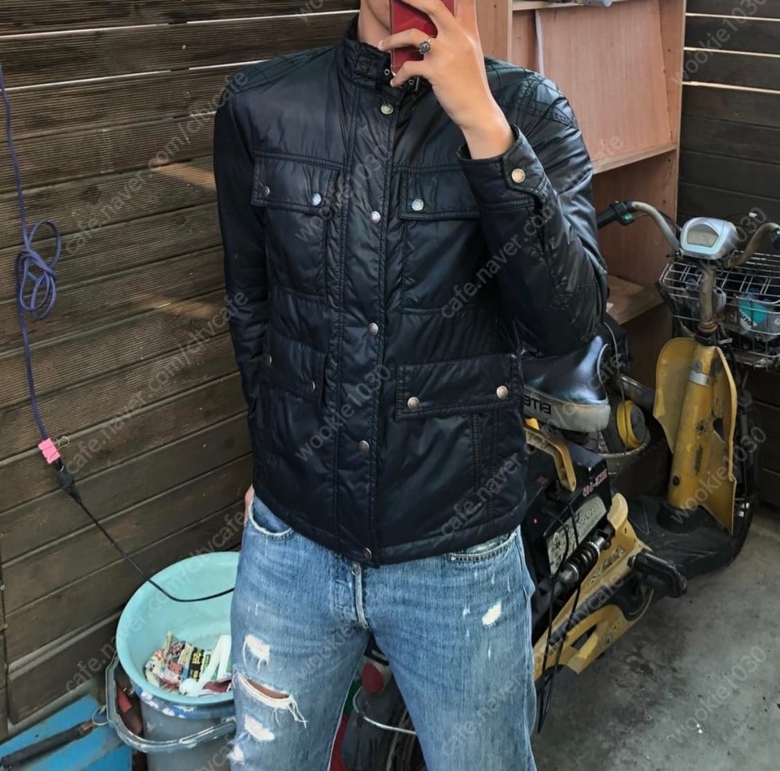 빔즈 쿼드포켓 투웨이 바이커 자켓 S 상품이미지8