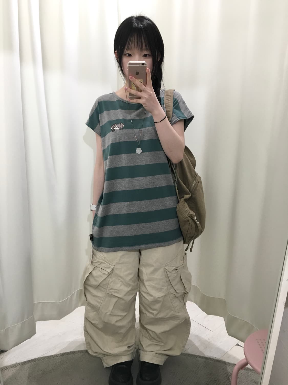 neko stripe t-shirt 상품이미지2