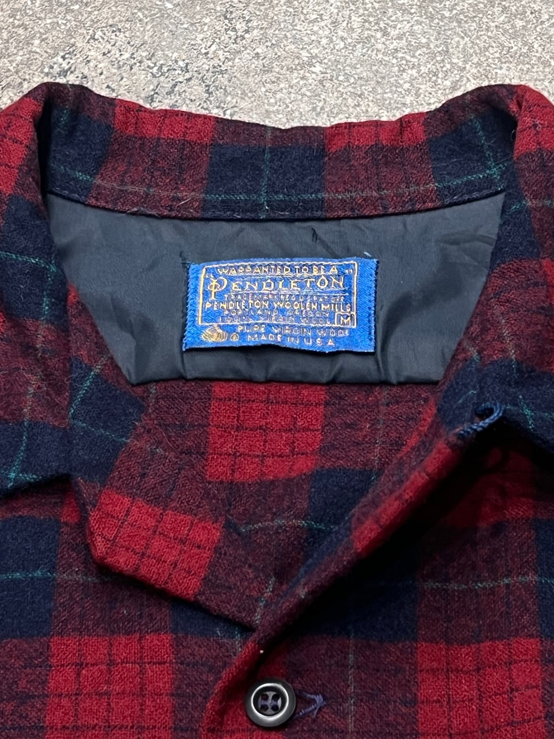 70‘s 펜들턴 울 체크 보드 셔츠 M 상품이미지4
