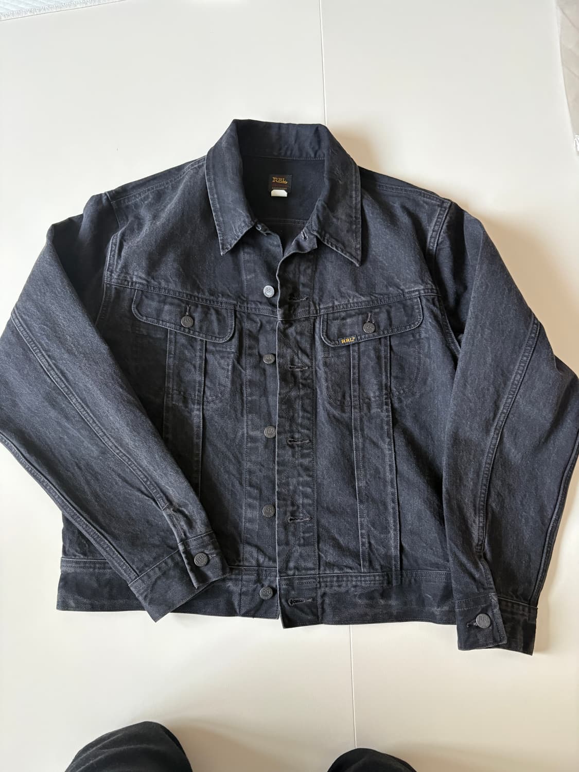 [L] 더블알엘 rrl lot271 블랙 데님자켓 상품이미지1