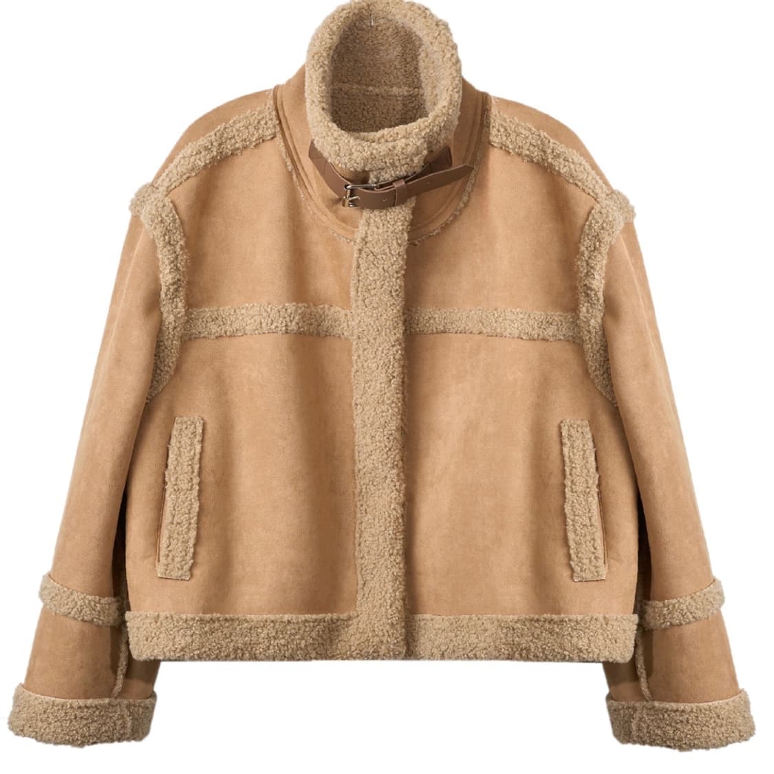 엘리오티 스웨이드 크롭 무스탕 상품이미지5