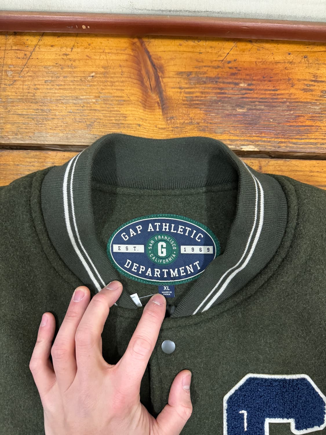 갭 바시티 자켓 사이즈XL 택달린 새상품 상품이미지7