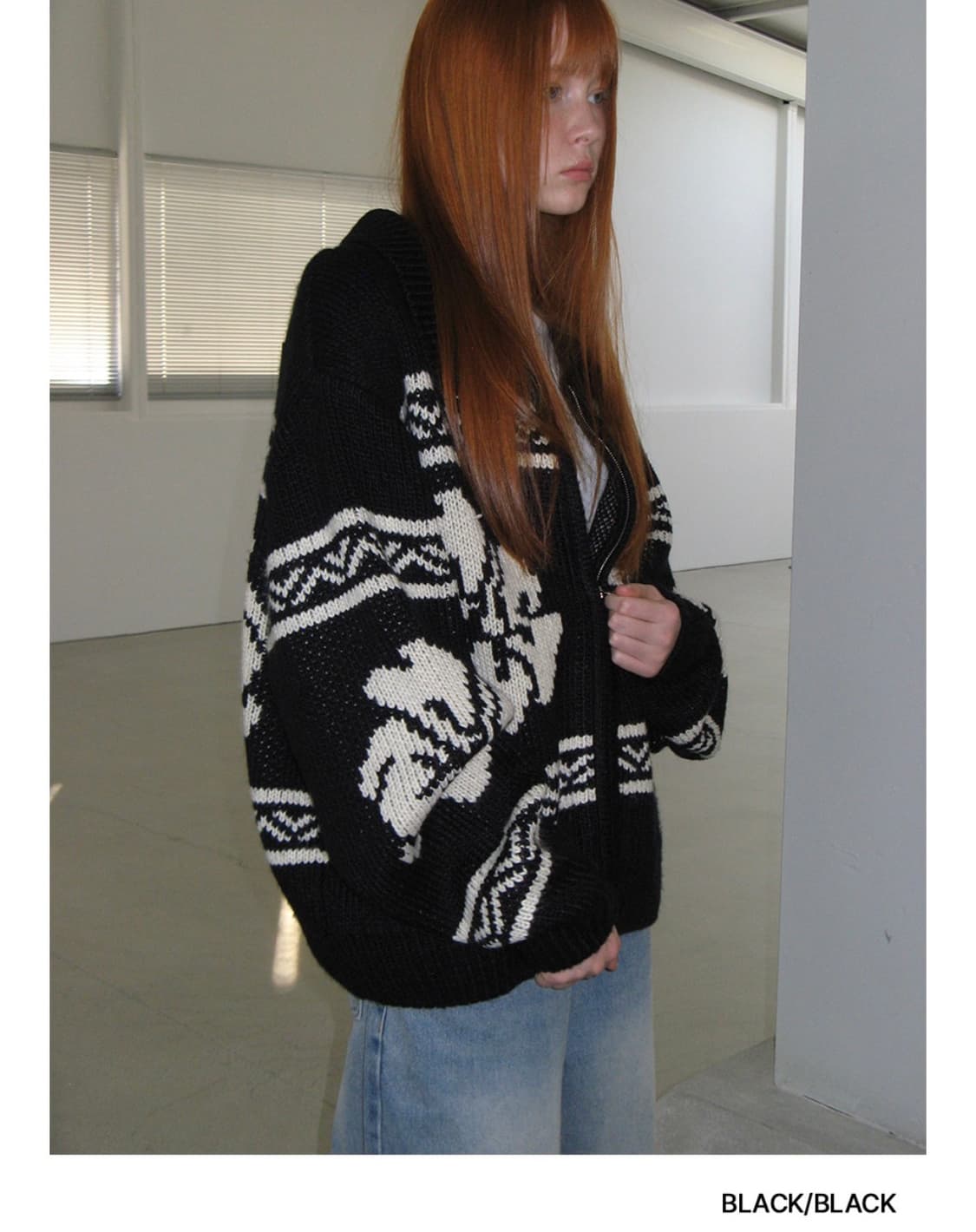 락케이크 코위찬 가디건 (블랙) 상품이미지1