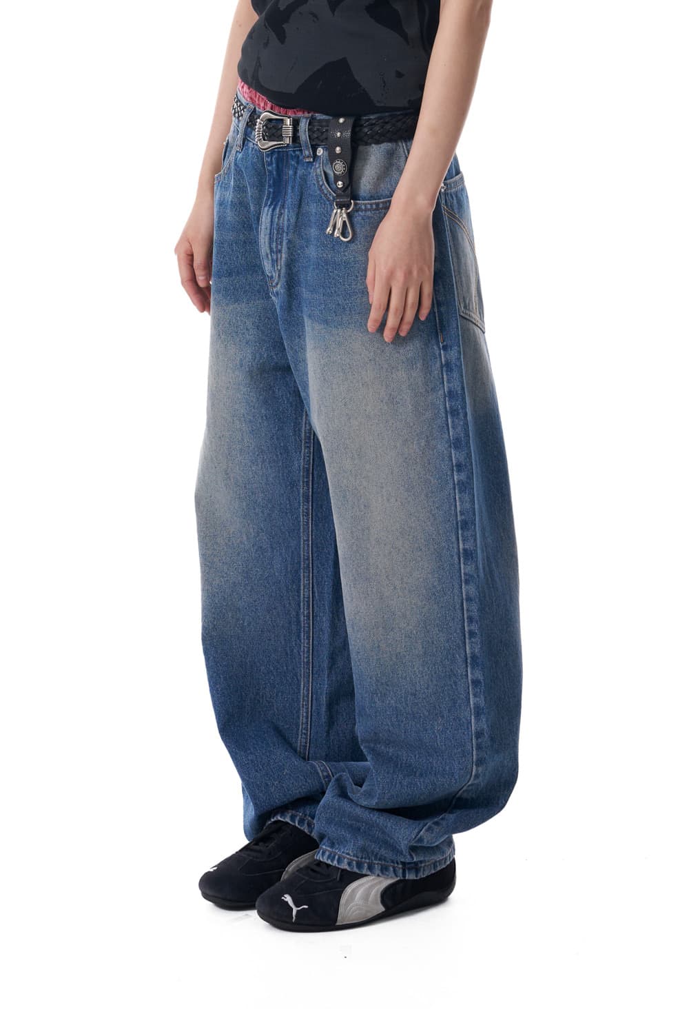 아캄 페이퍼드 데님 팬츠 2size 상품이미지1