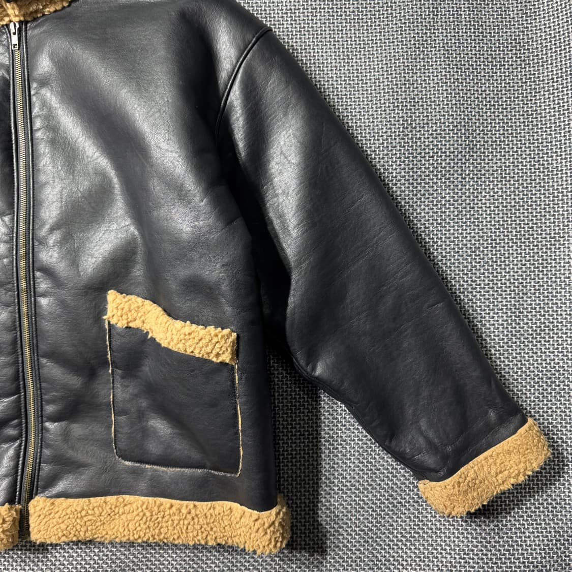 프릭스스토어 레더 무스탕 블랙 ( L/OLD-8236 ) 상품이미지3