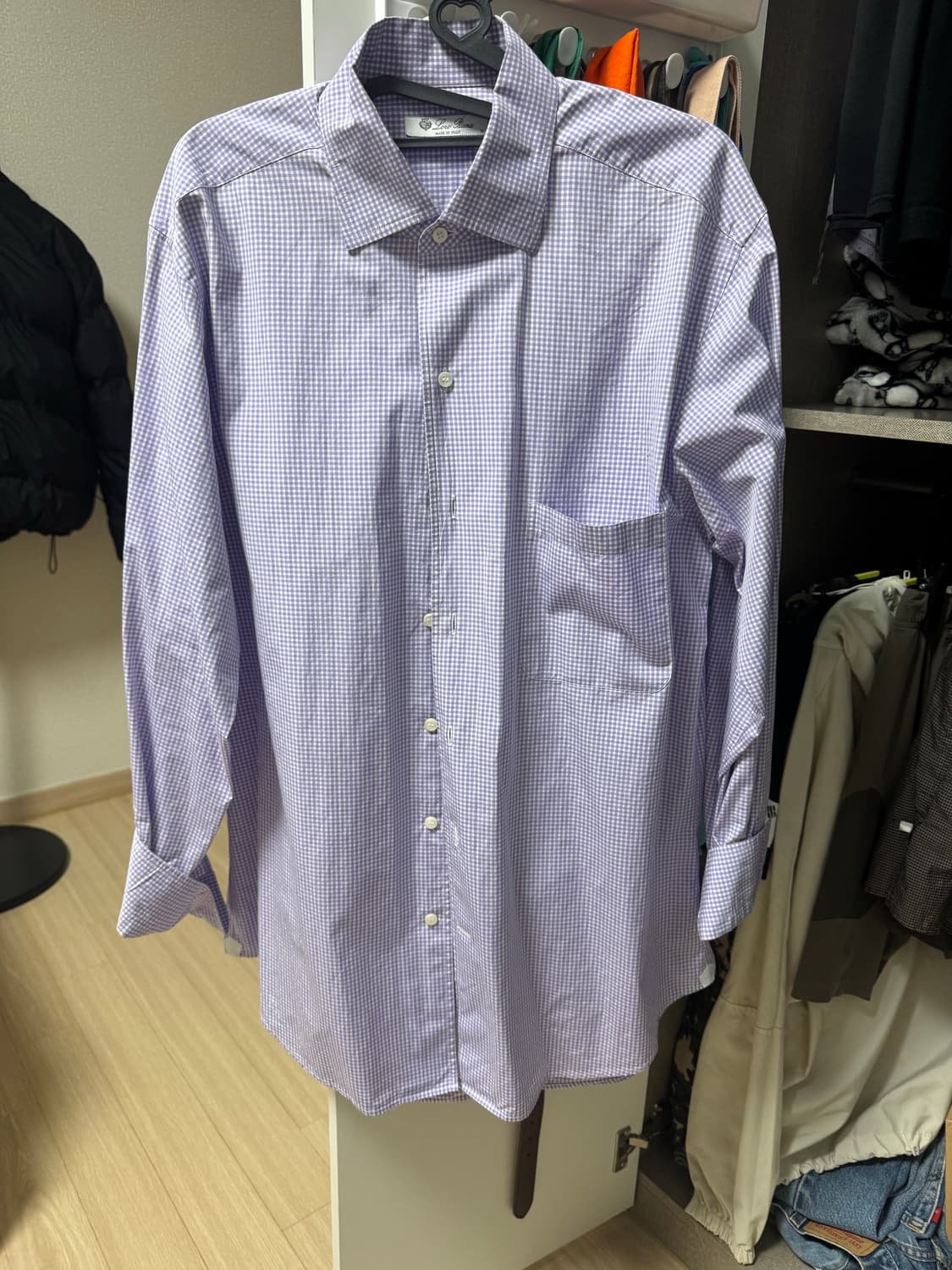 로로피아나 체크셔츠 m 상품이미지1