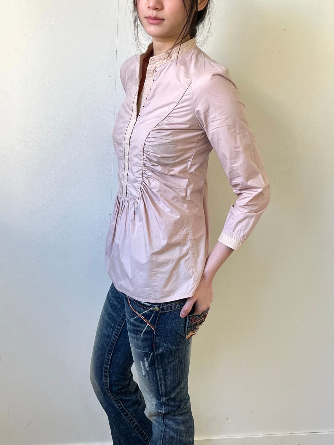 GUCCI 인디핑크 후크 블라우스 상품이미지6