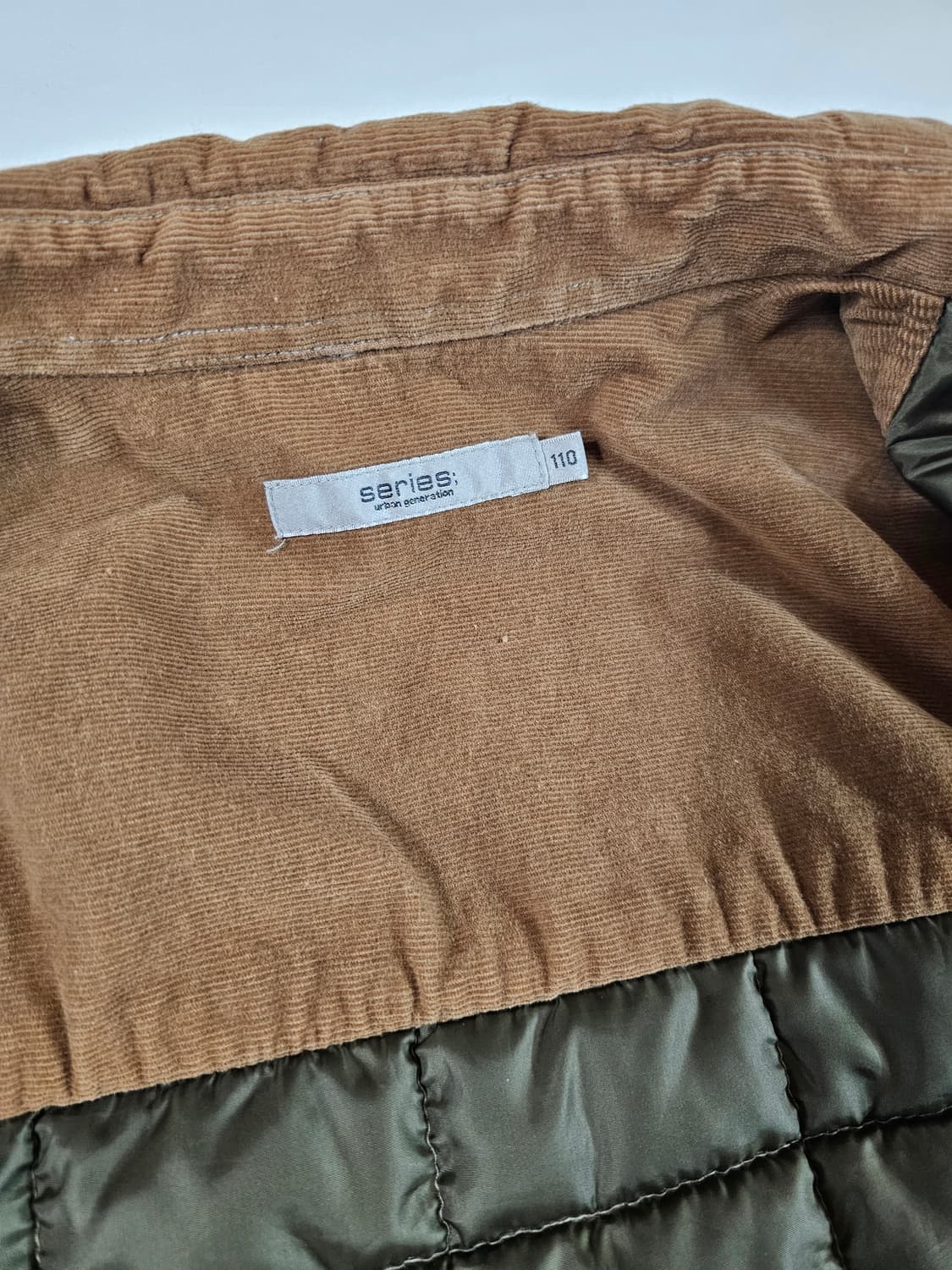 [110,XXL] series 코오롱 시리즈 코듀로이 체크 패딩 셔츠 상품이미지8