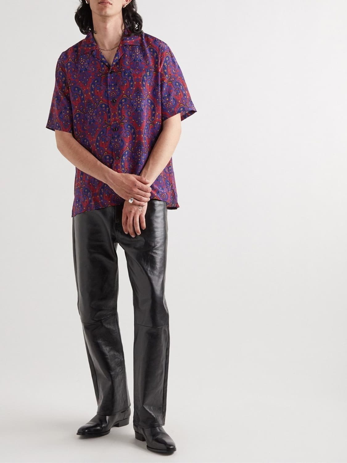 Saint Laurent 생로랑 - 바카렐로 페이즐리 실크 셔츠 상품이미지2