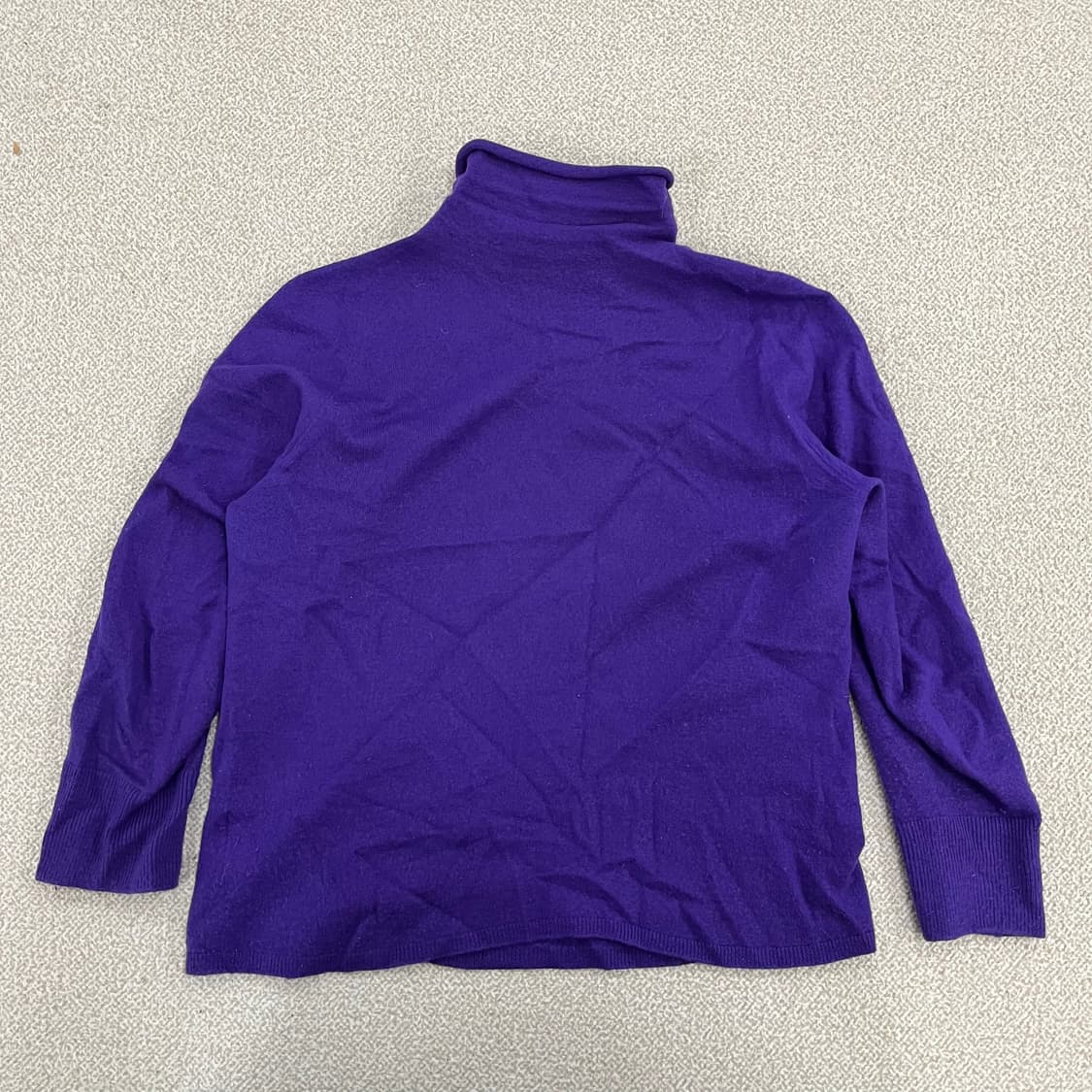 [95] 빈폴 여성 퍼플 울 홀가먼트 터틀넥 니트 스웨터 0105M1 상품이미지5