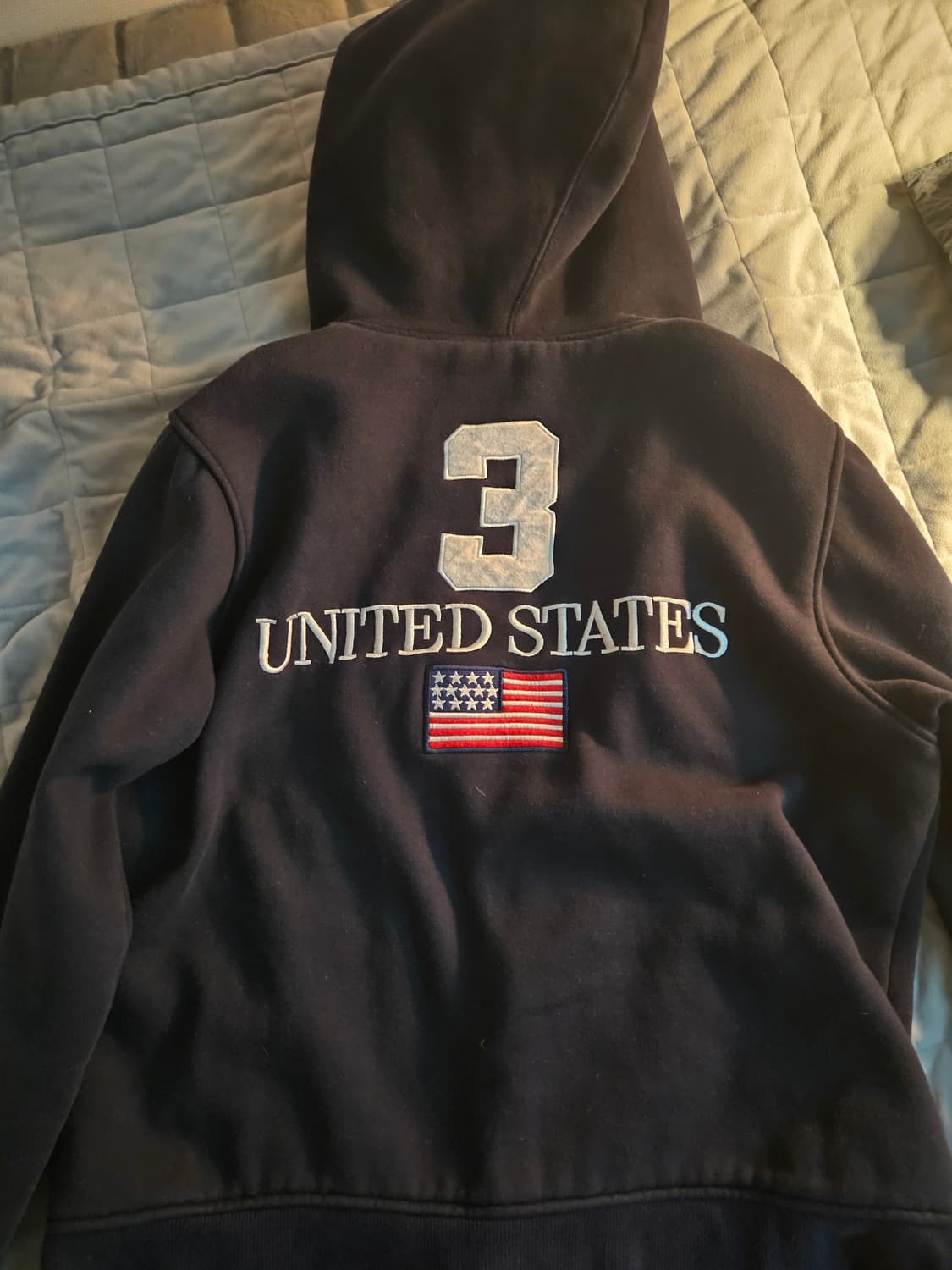 Polo 폴로 랄프로렌 USA 성조기 네이비 후드집업 상품이미지3