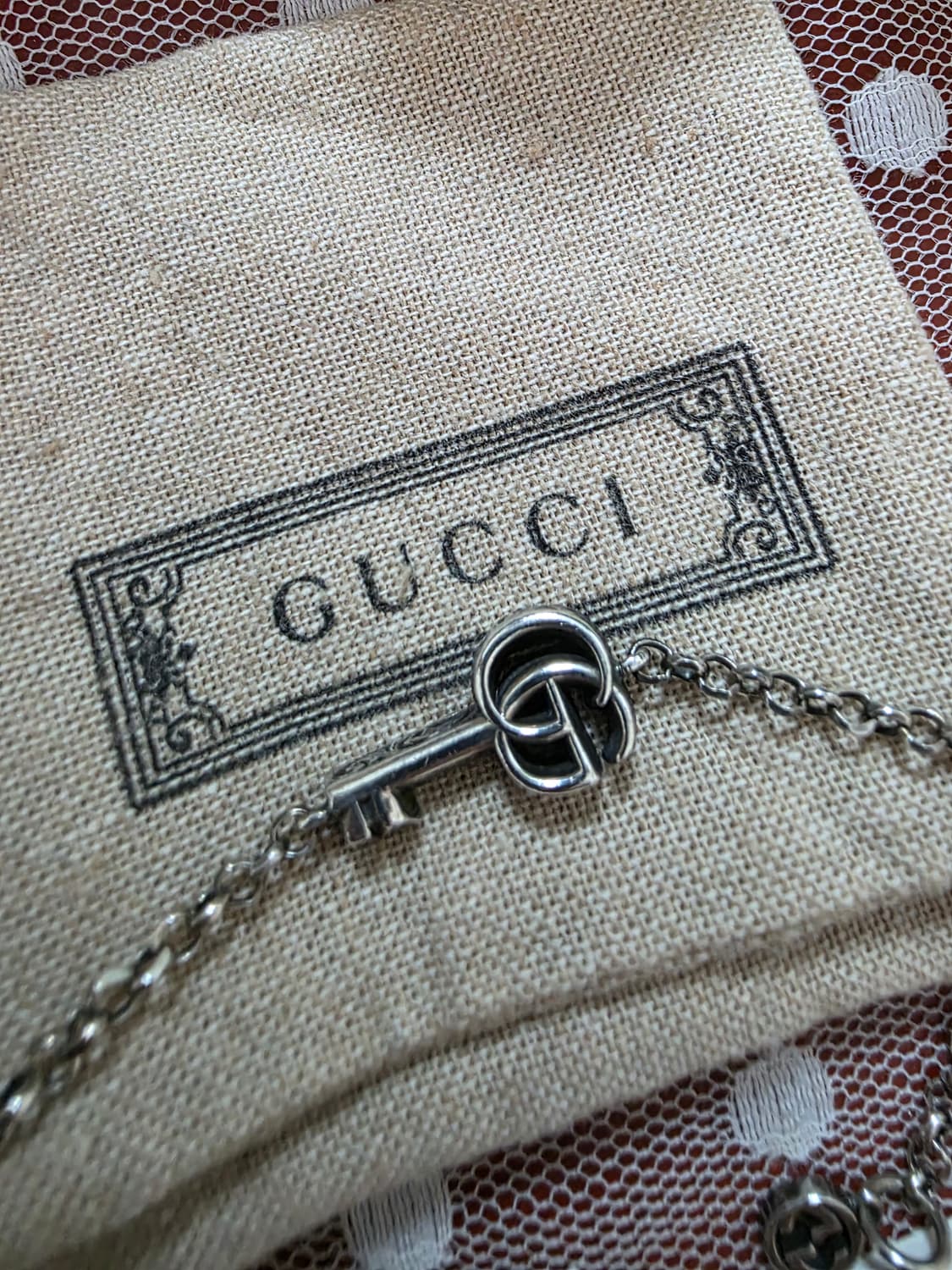 [세척완료,18호]구찌 마몽 더블 g키 팔찌 상품이미지2