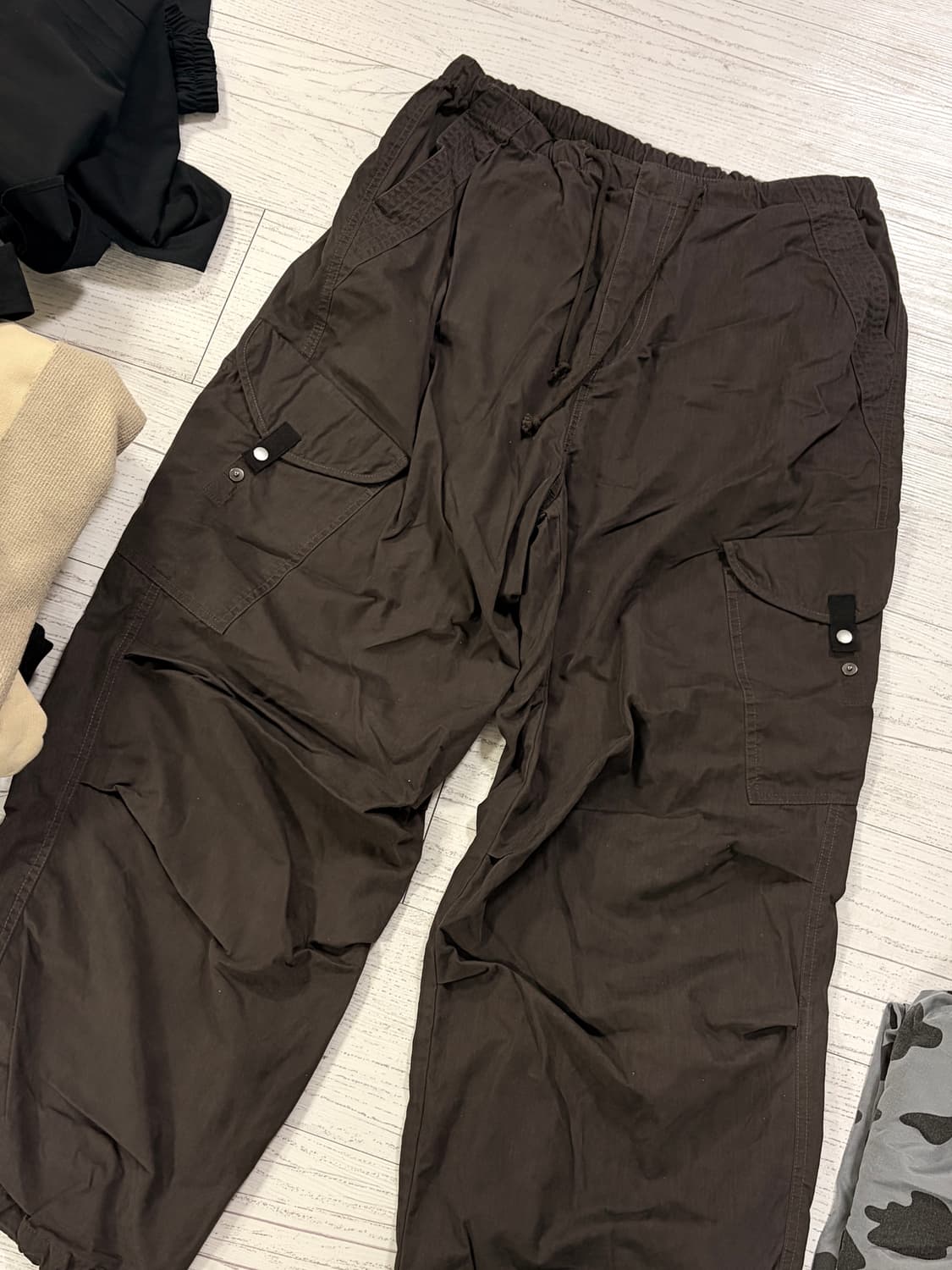 워시드 플라이트 카고 팬츠 CHARCOAL 상품이미지1