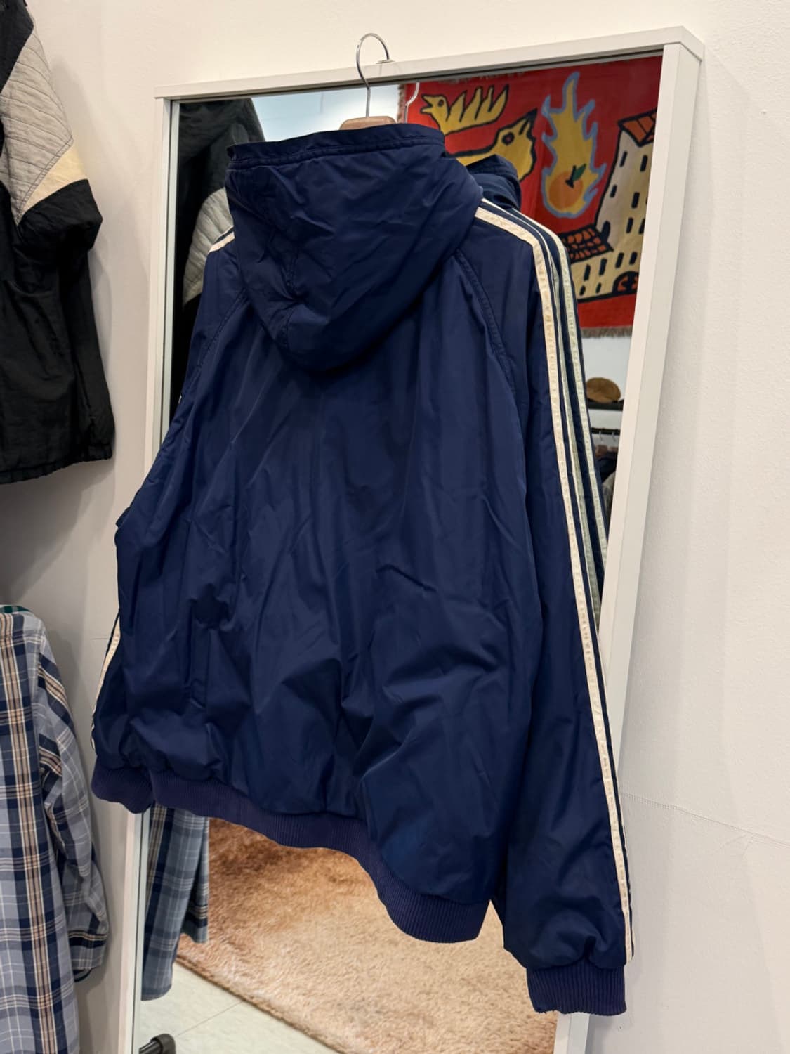 90s Adidas 아디다스 올드스쿨 스펠아웃 리버서블 자켓 상품이미지6