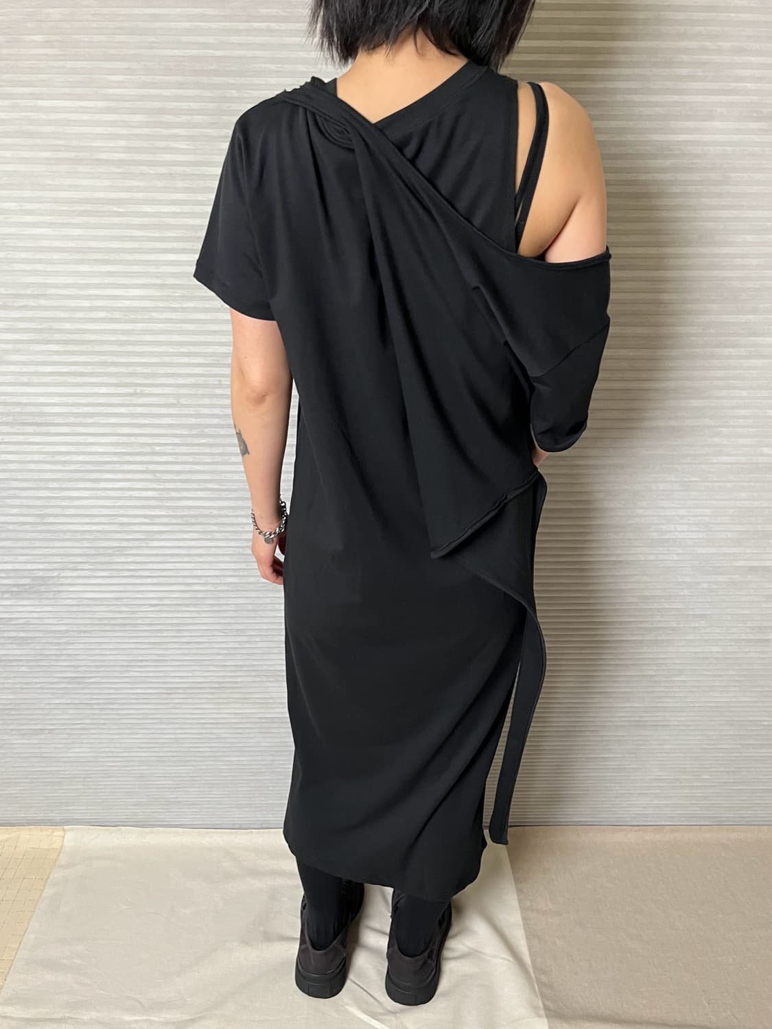 퍼버즈 레이어드 롱 원피스 perverze layered dress 상품이미지2