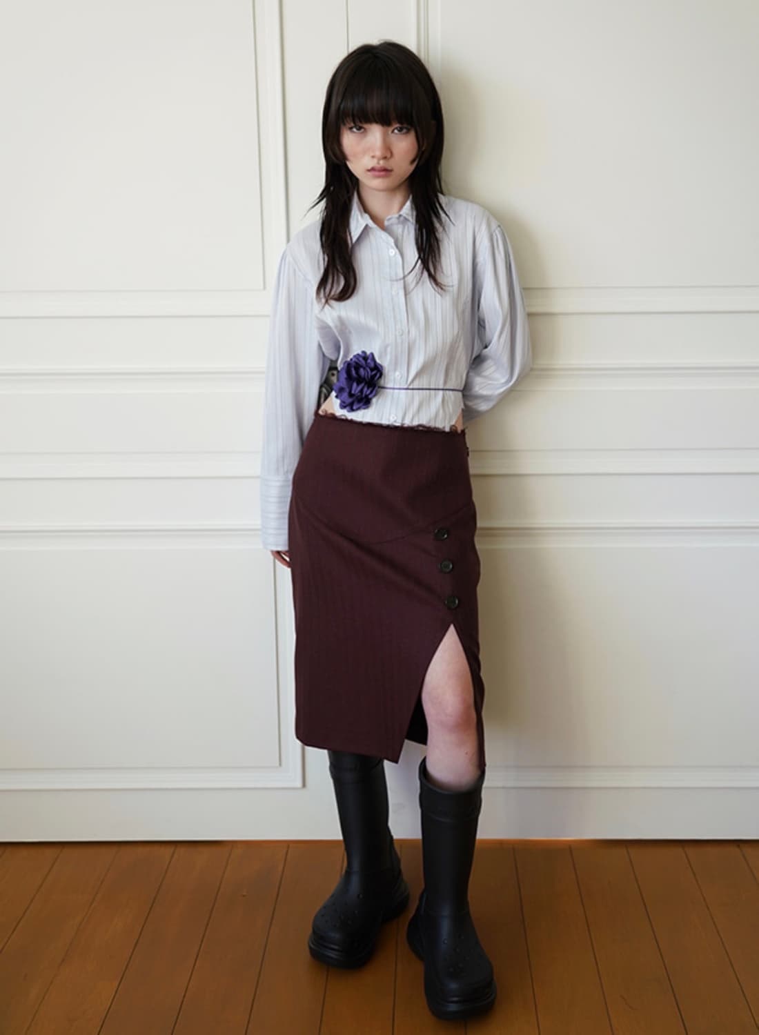 데어드 bikini line metal stripe shirt 셔츠 상품이미지7