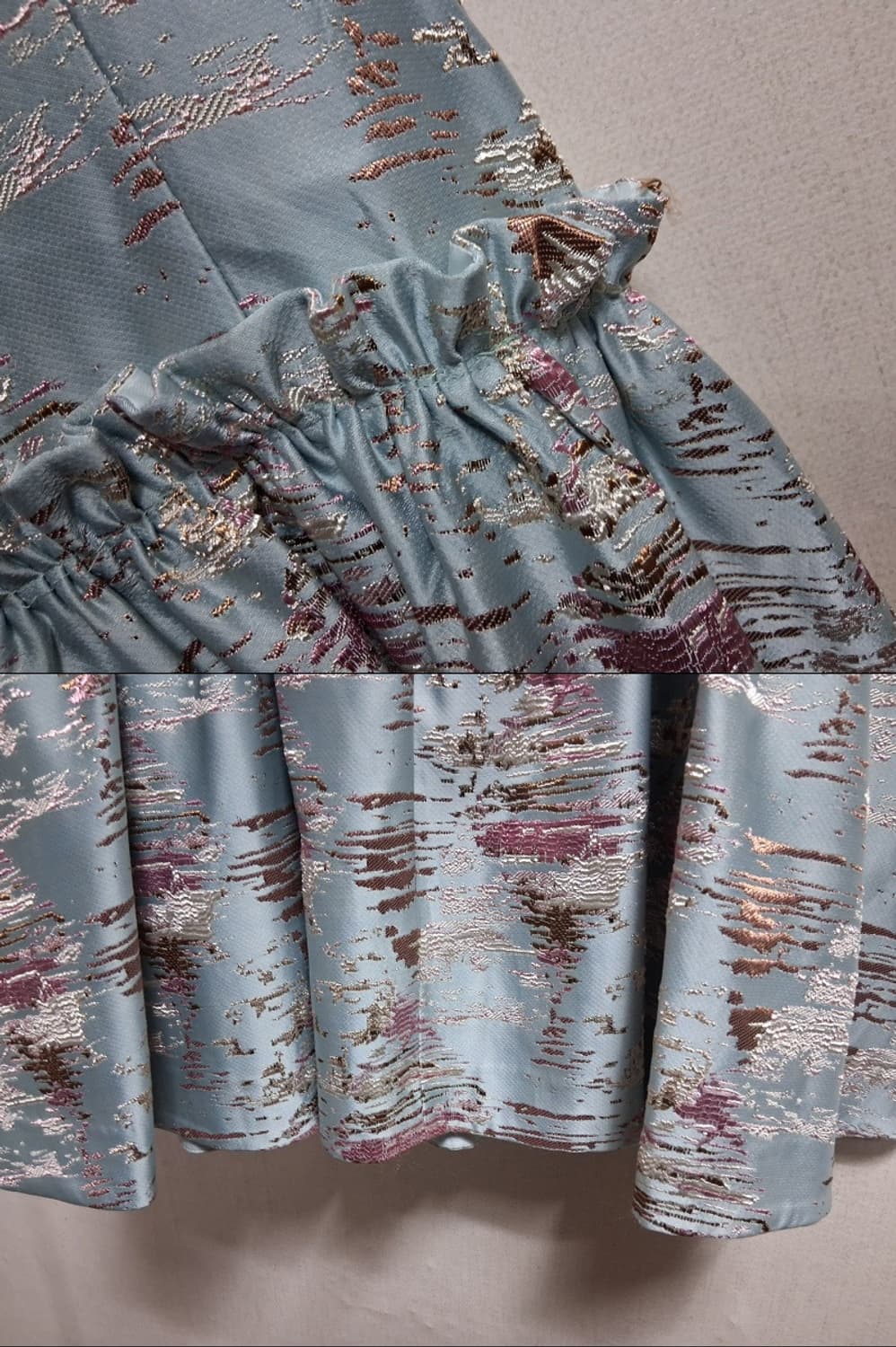 일본빈티지수입 Shesty 메탈릭 글램 파티자카드원피스 55 하객룩 파티 상품이미지8