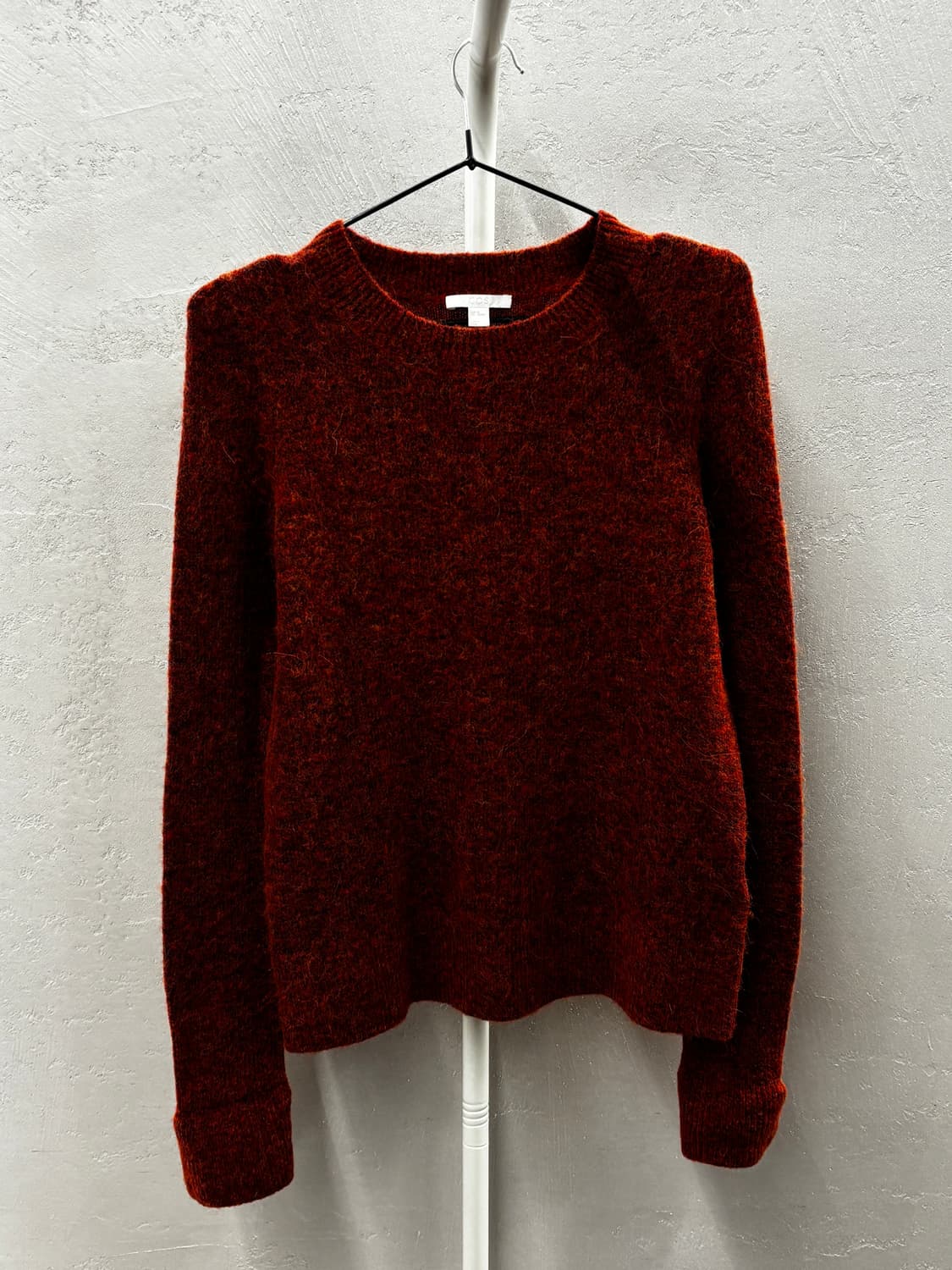 Cos 라운드넥 니트 스웨터 버건디 XS 상품이미지2