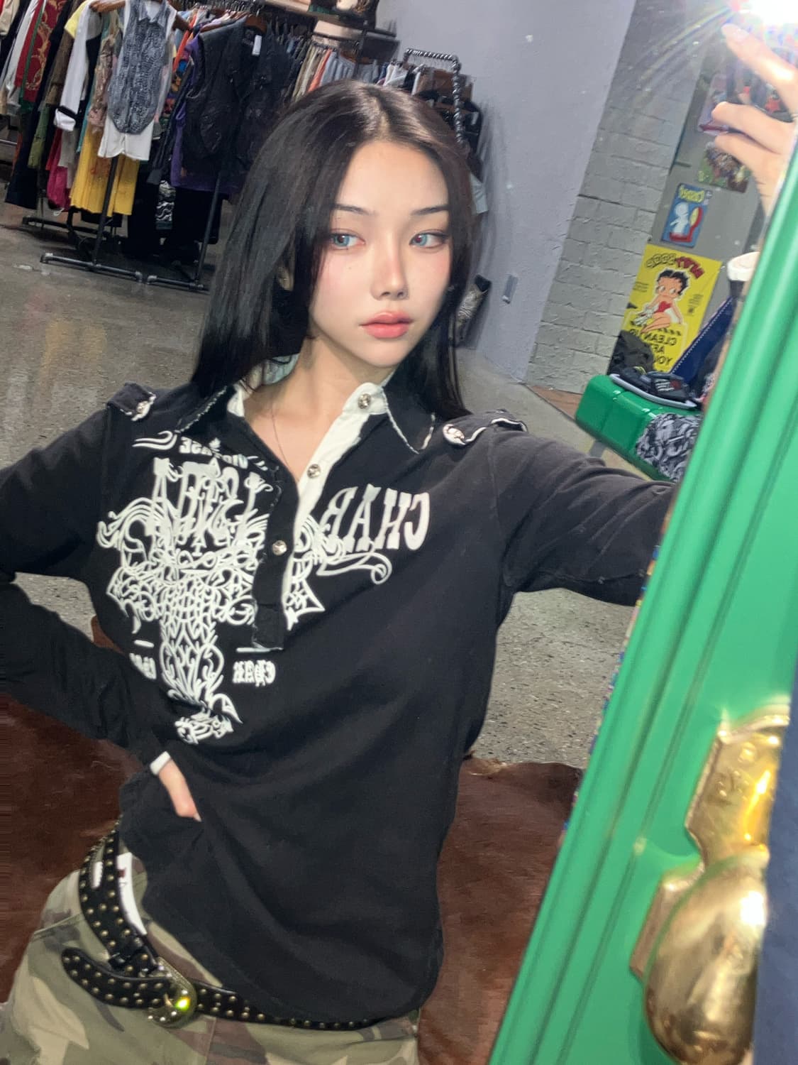 빈티지 디테일 롱슬리브 상품이미지1