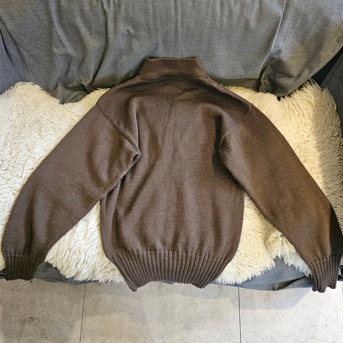 M 미군 5버튼 니트 헨리넥 상품이미지4