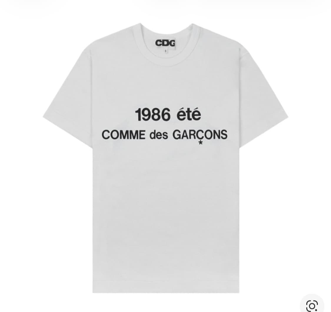 CDG 1986 꼼데가르송 티셔츠 화이트 상품이미지1