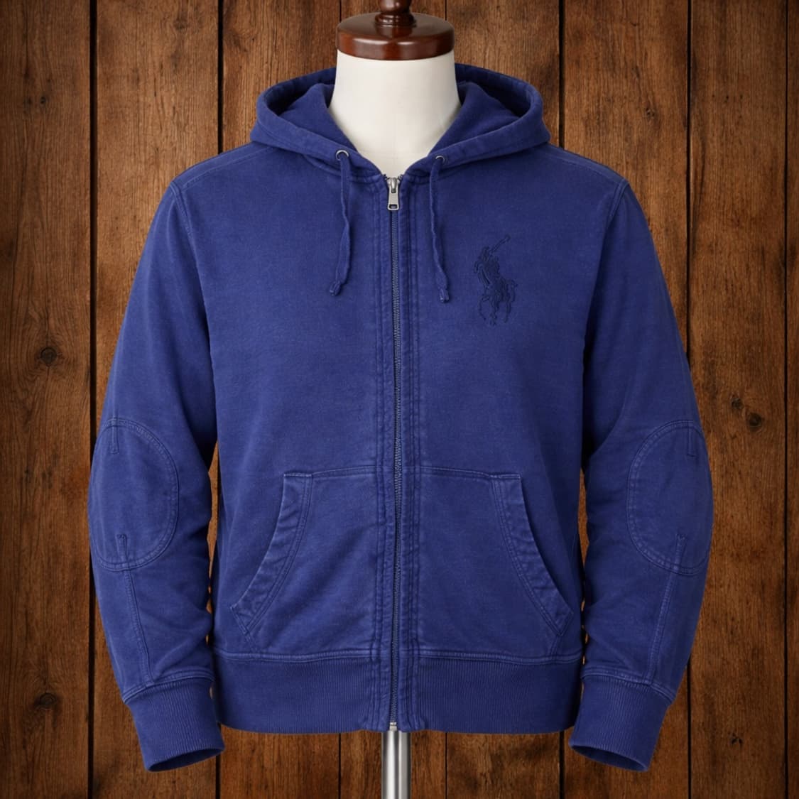 폴로 빅포니 엘보패치 후드집업 상품이미지1