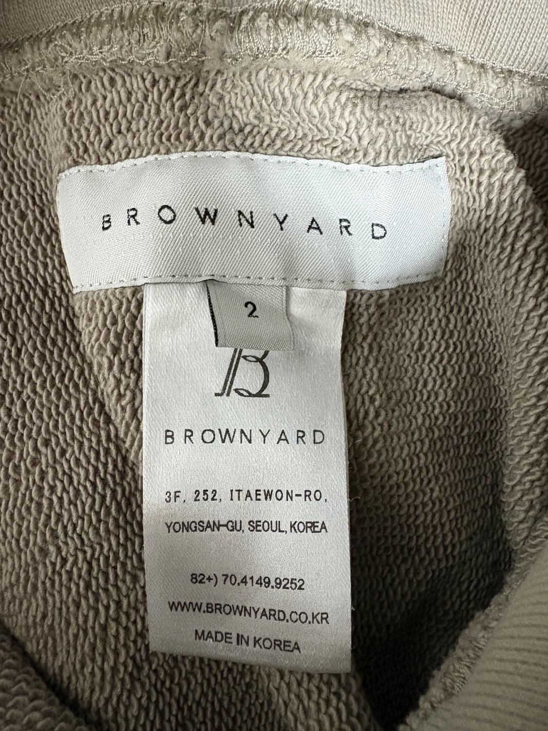 [2] 브라운야드 후드티 상품이미지2